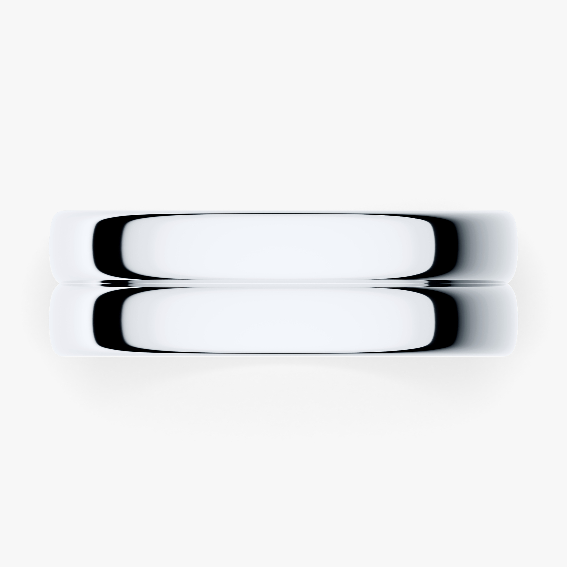 Obrączka ślubna Modern 1 z białego złota 6mm