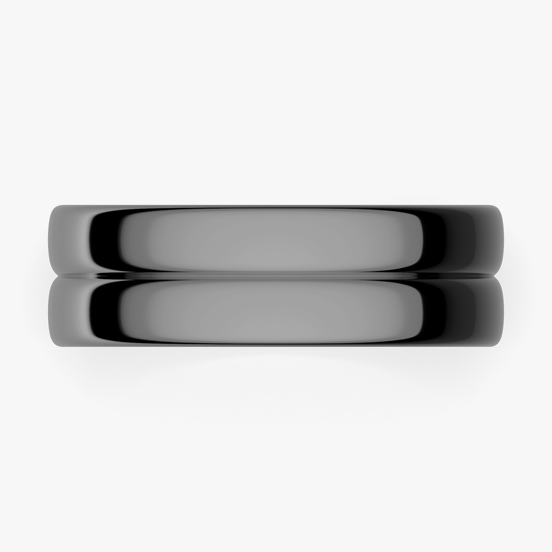 Obrączka ślubna Modern 1 z czarnego złota 6mm
