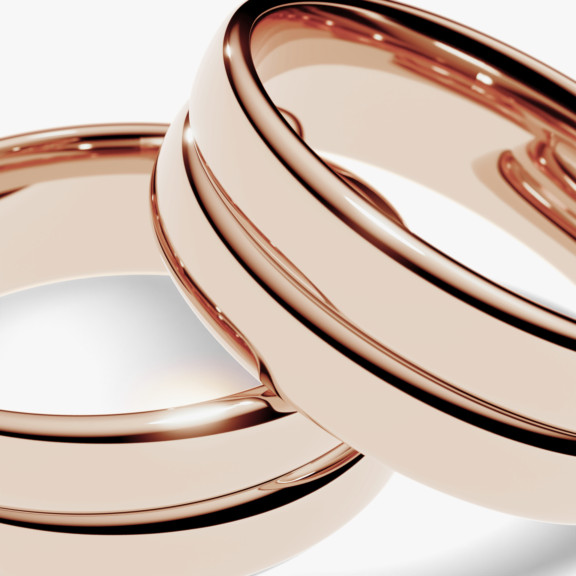 Obraczka slubna modern two 6 mm z rozowego zlota 05