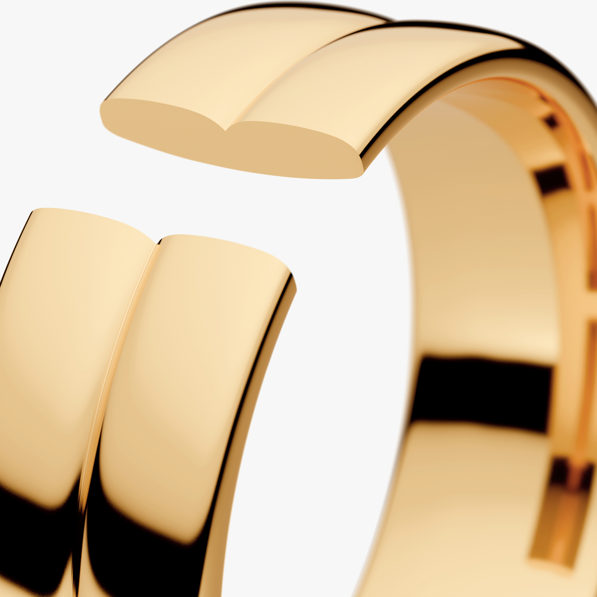 Obrączka ślubna Modern 1 z żółtego złota 6mm