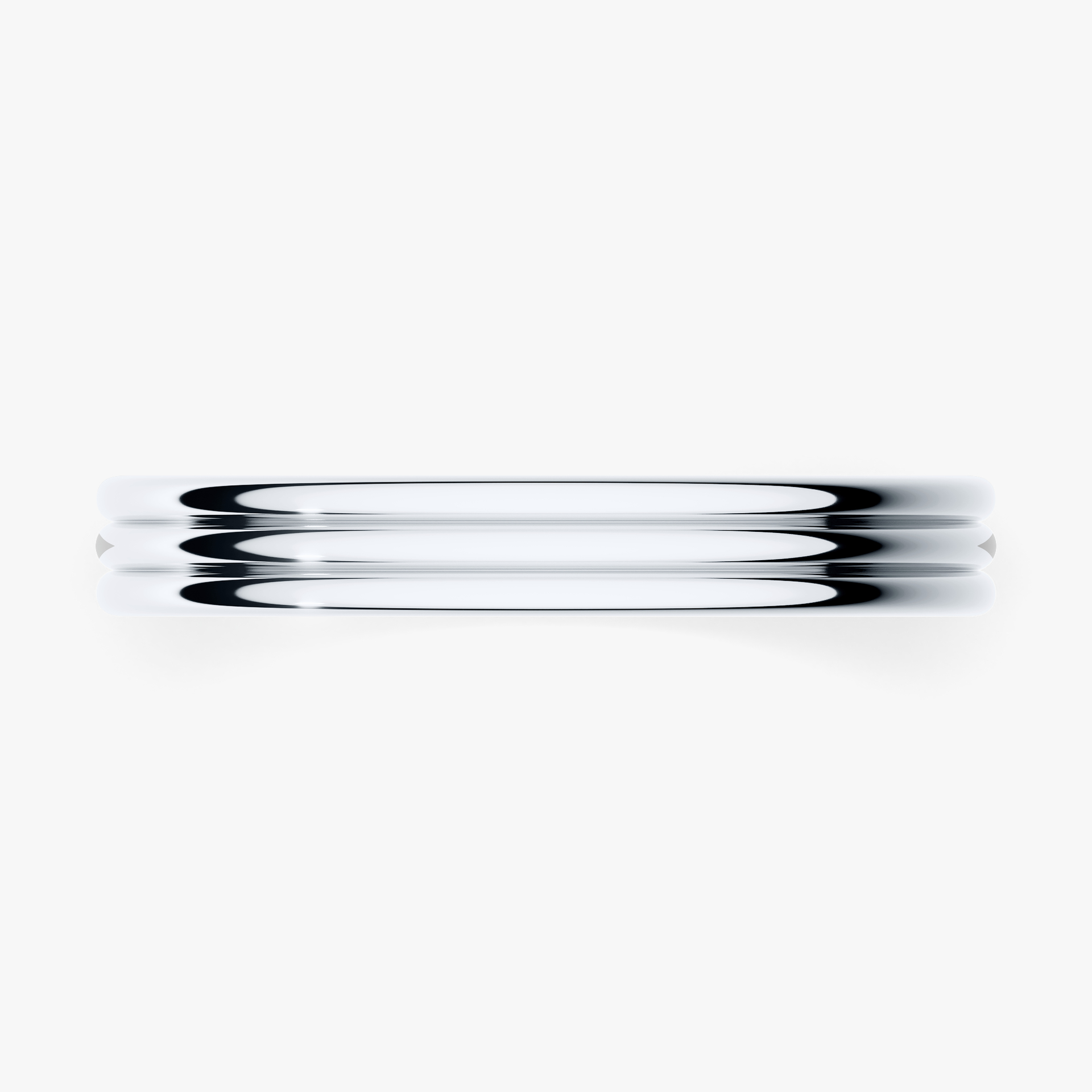 Obrączka ślubna Modern 2 z białego złota 3mm