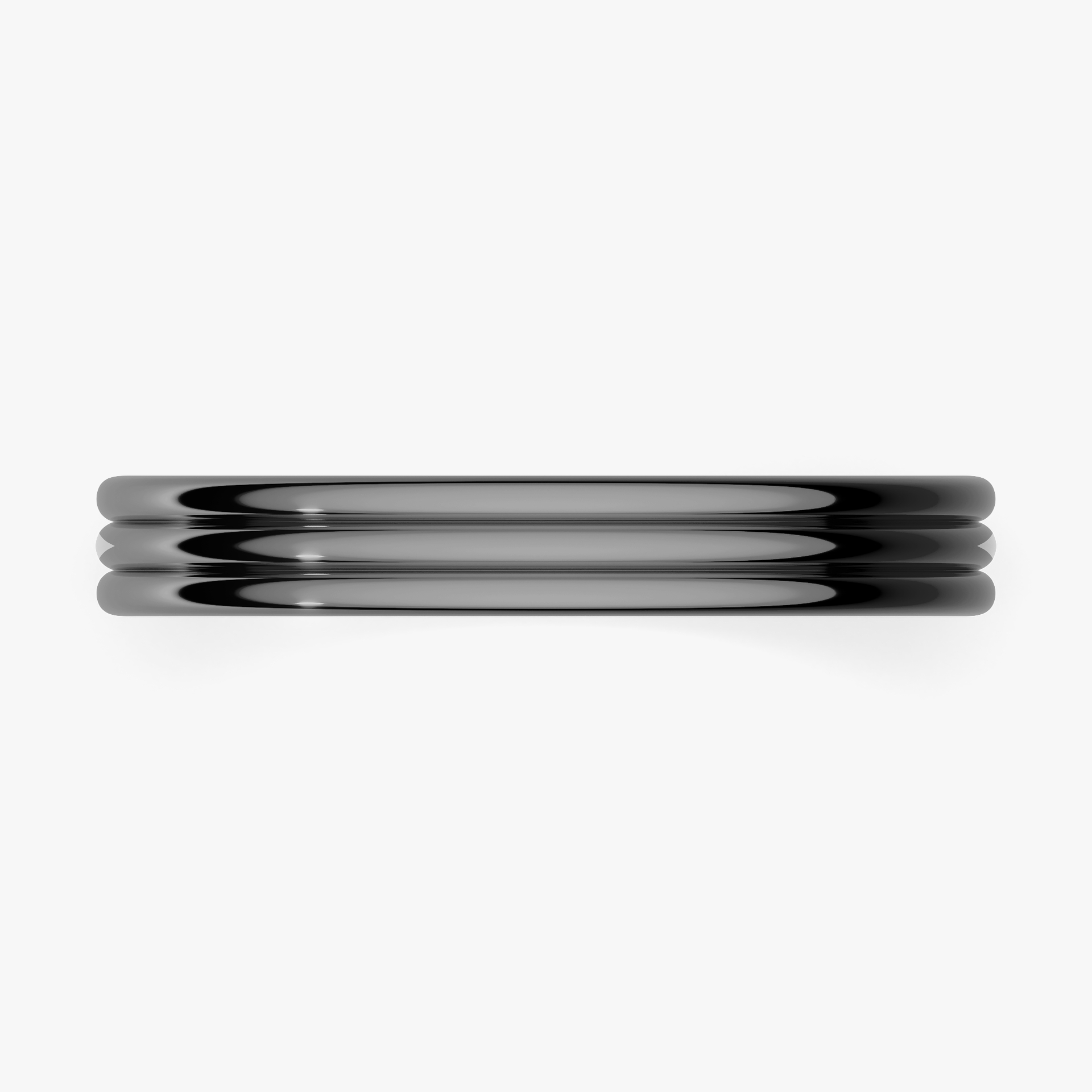 Obrączka ślubna Modern 2 z czarnego złota 3mm