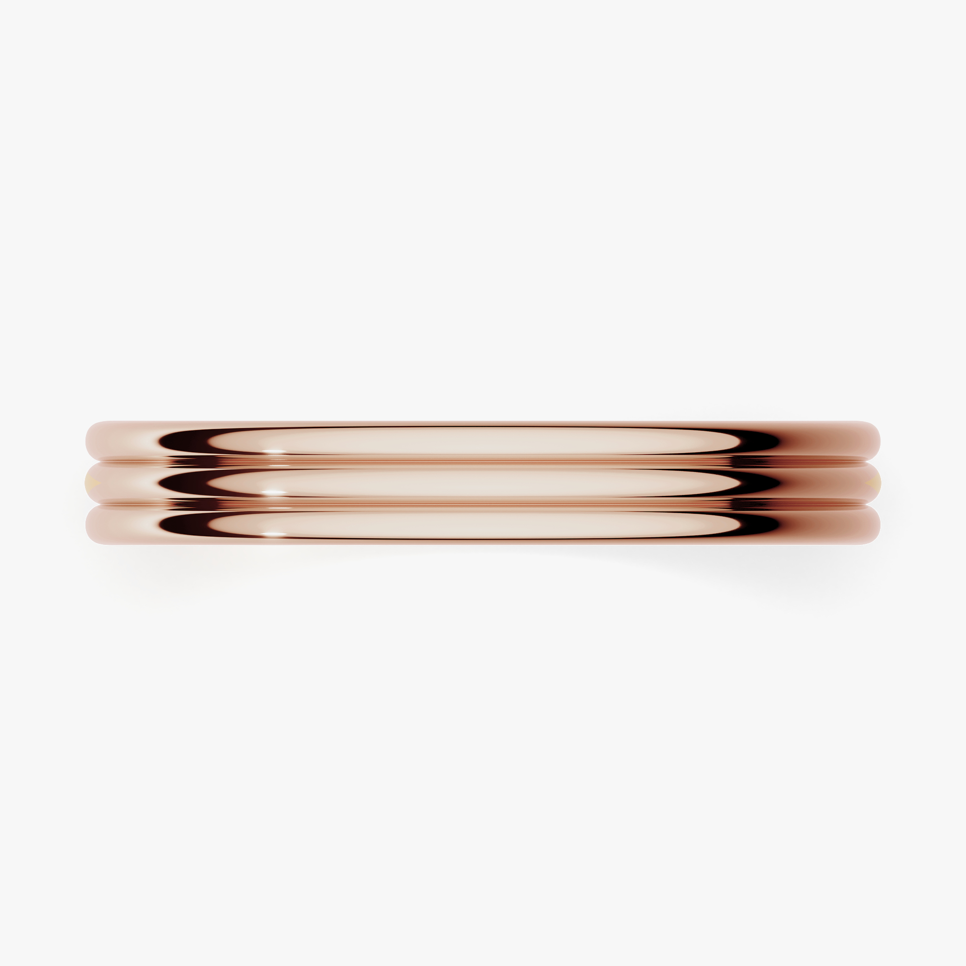 Obrączka ślubna Modern 2 z różowego złota 3mm