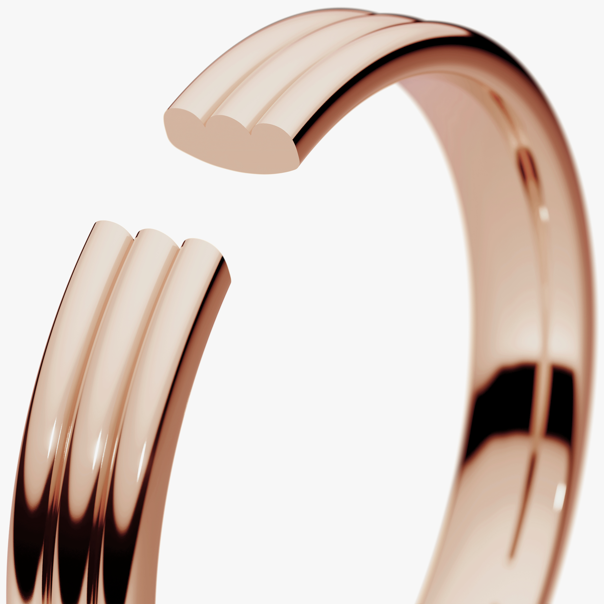 Obrączka ślubna Modern 2 z różowego złota 3mm