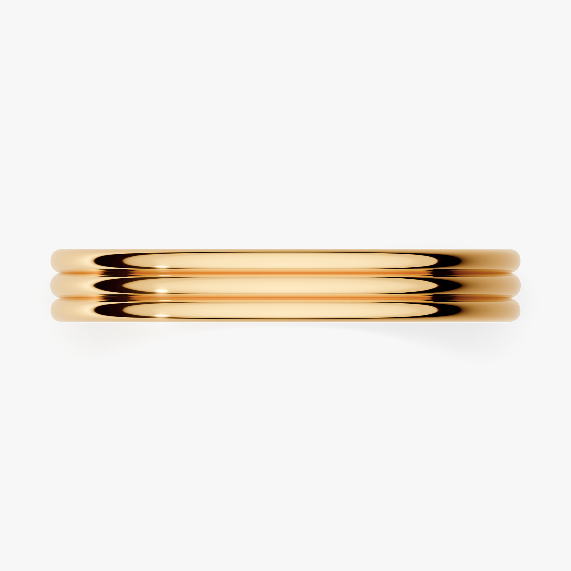 Obrączka ślubna Modern 2 z żółtego złota 3mm