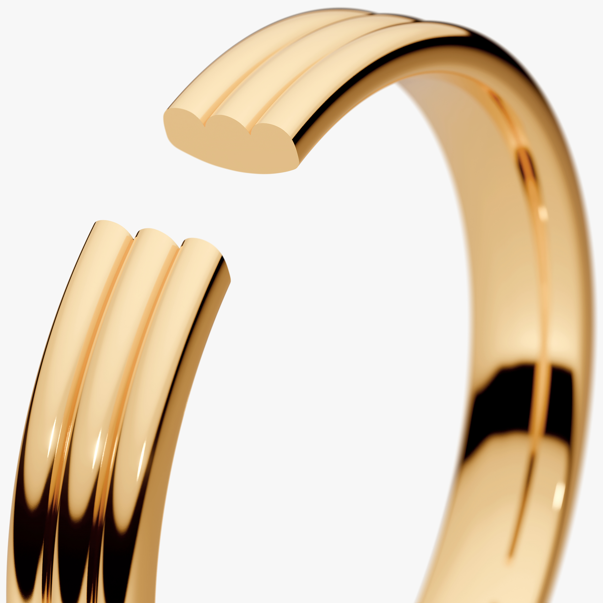 Obrączka ślubna Modern 2 z żółtego złota 3mm