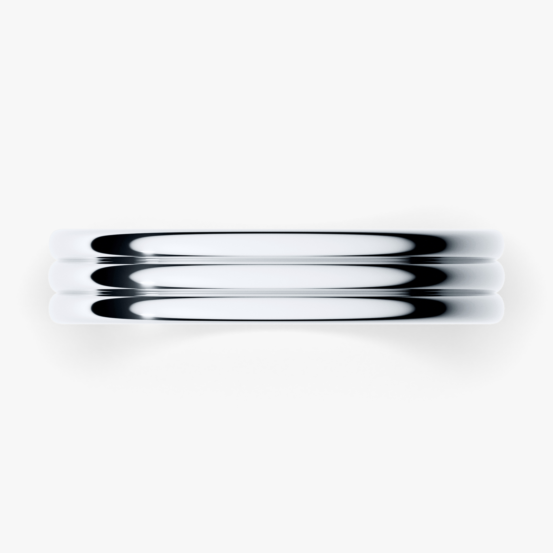 Obrączka ślubna Modern 2 z białego złota 4mm