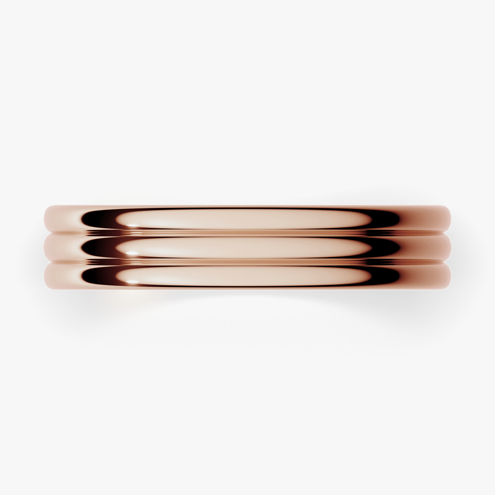 Obrączka ślubna Modern 2 z różowego złota 4mm