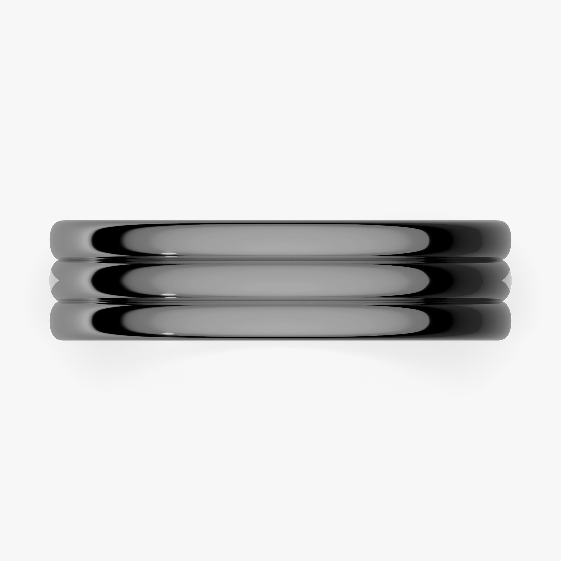 Obrączka ślubna Modern 2 z czarnego złota 5mm