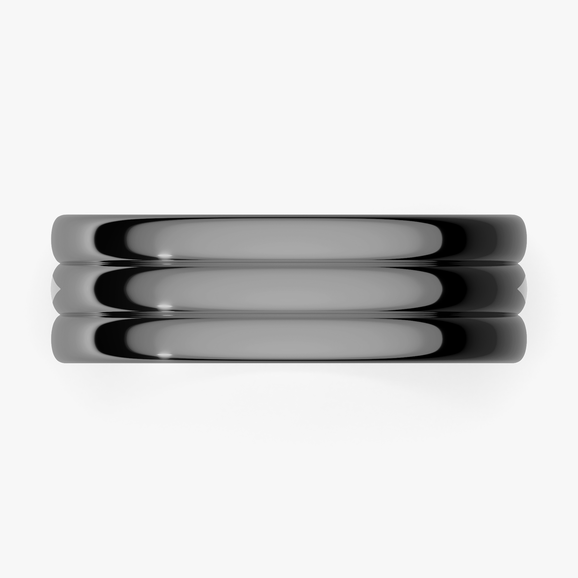 Obrączka ślubna Modern 2 z czarnego złota 6mm