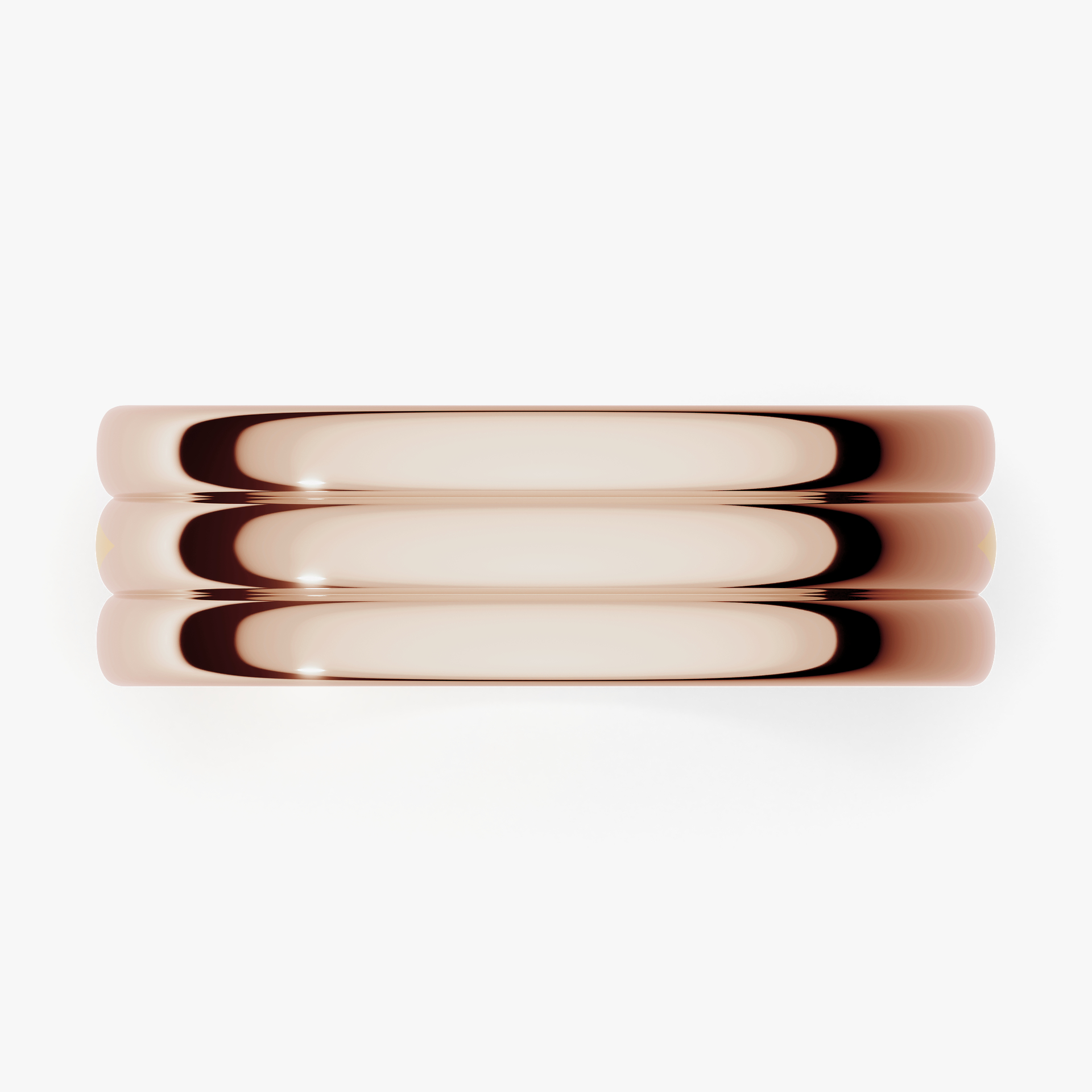 Obrączka ślubna Modern 2 z różowego złota 6mm
