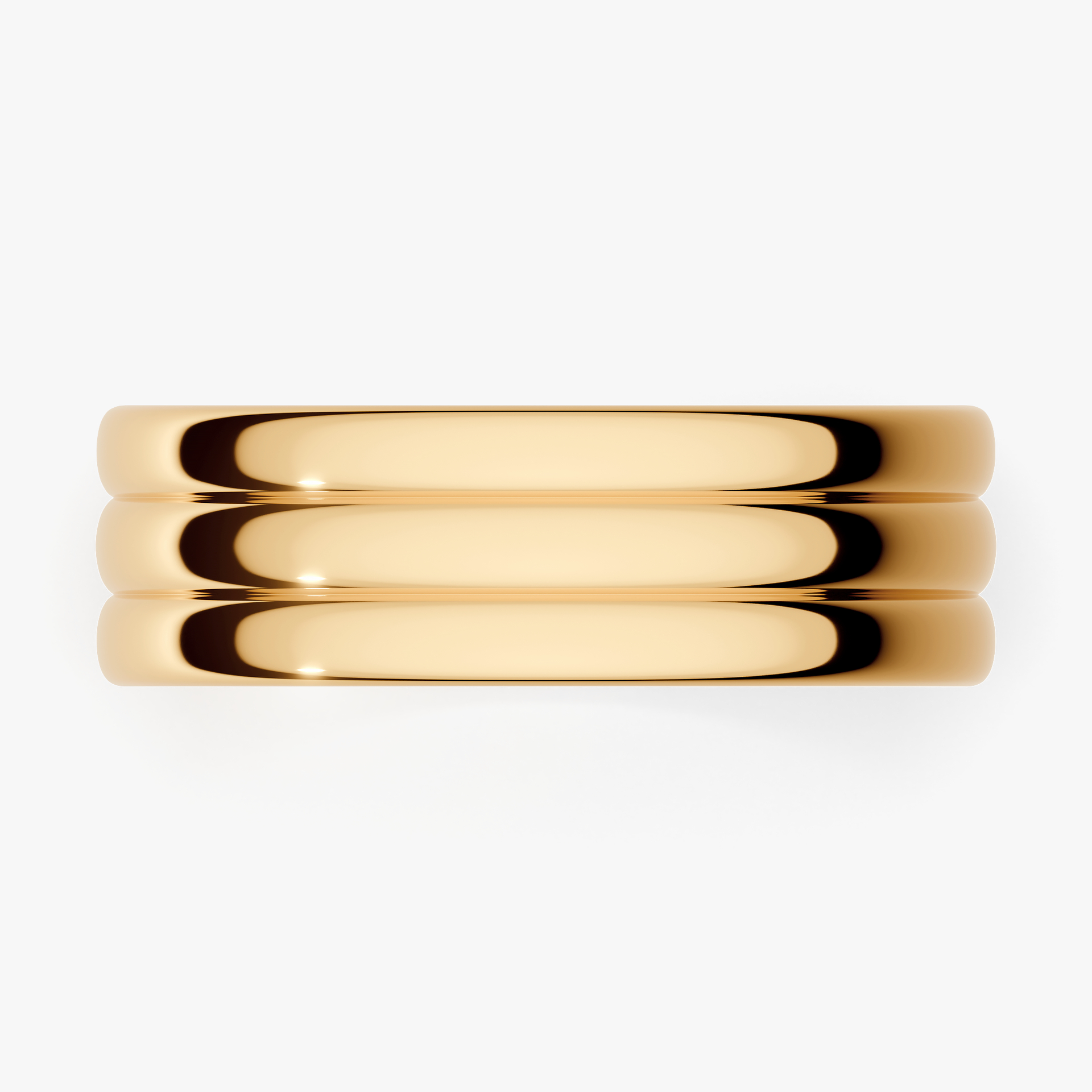 Obrączka ślubna Modern 2 z żółtego złota 6mm