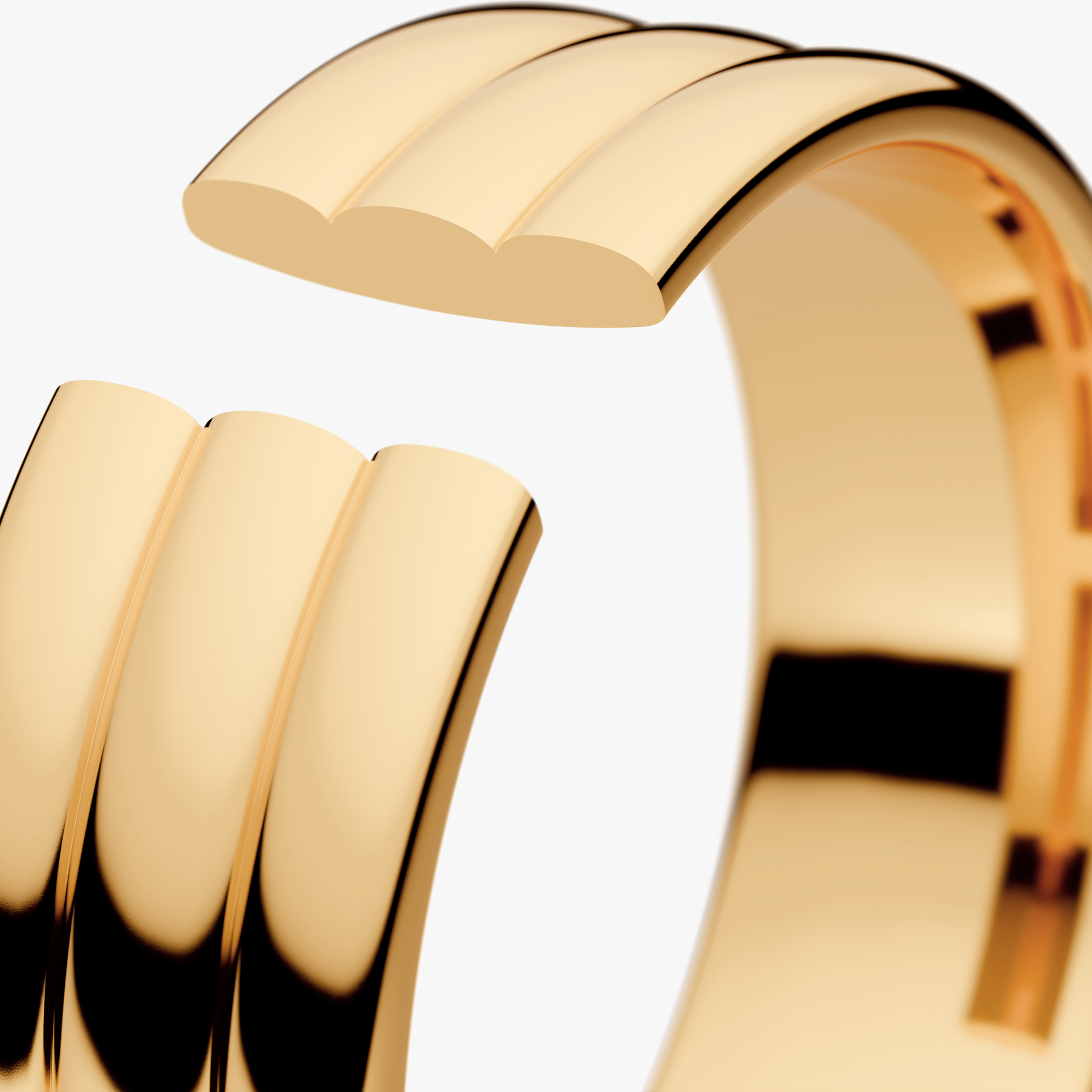 Obrączka ślubna Modern 2 z żółtego złota 6mm