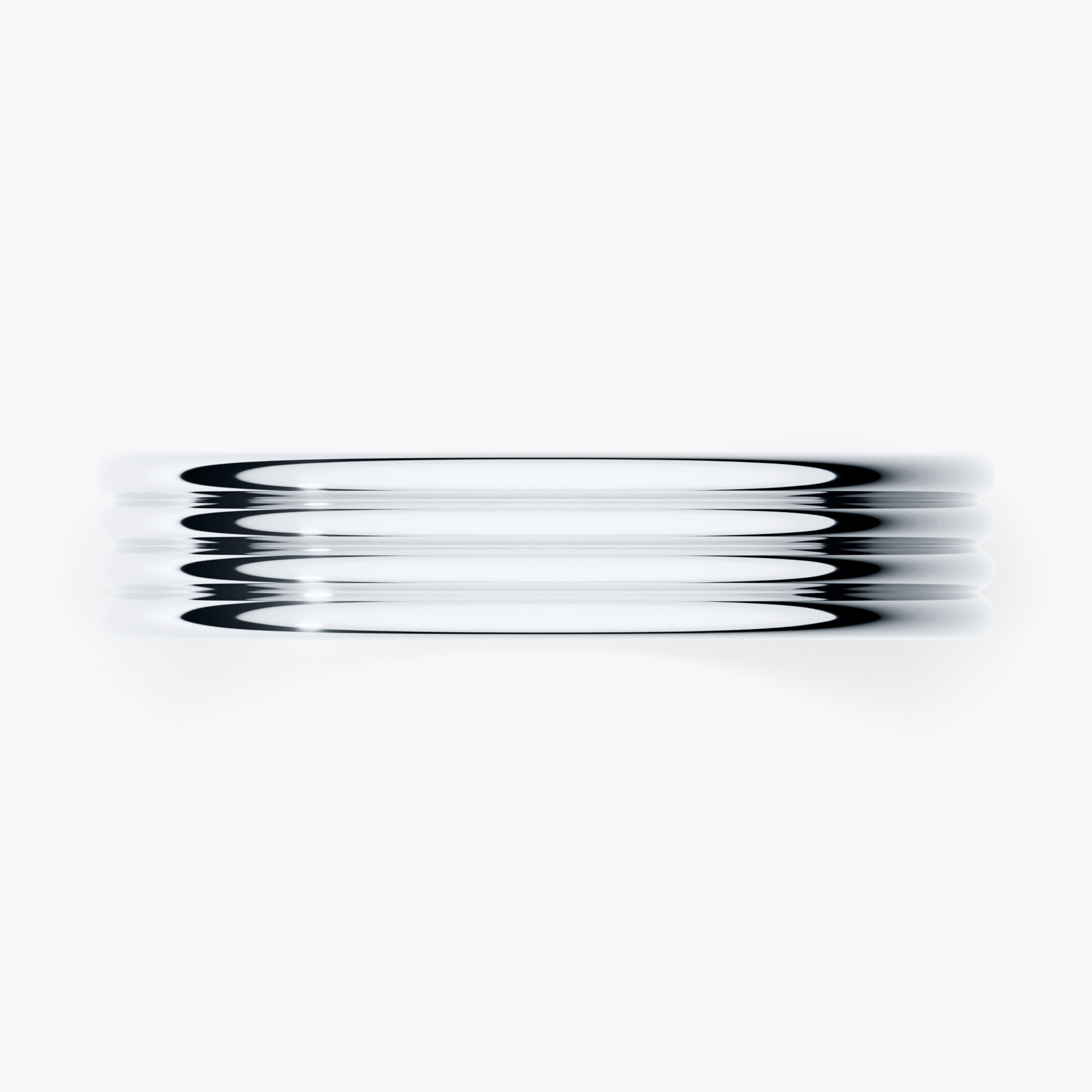 Obrączka ślubna Modern 3 z białego złota 4mm