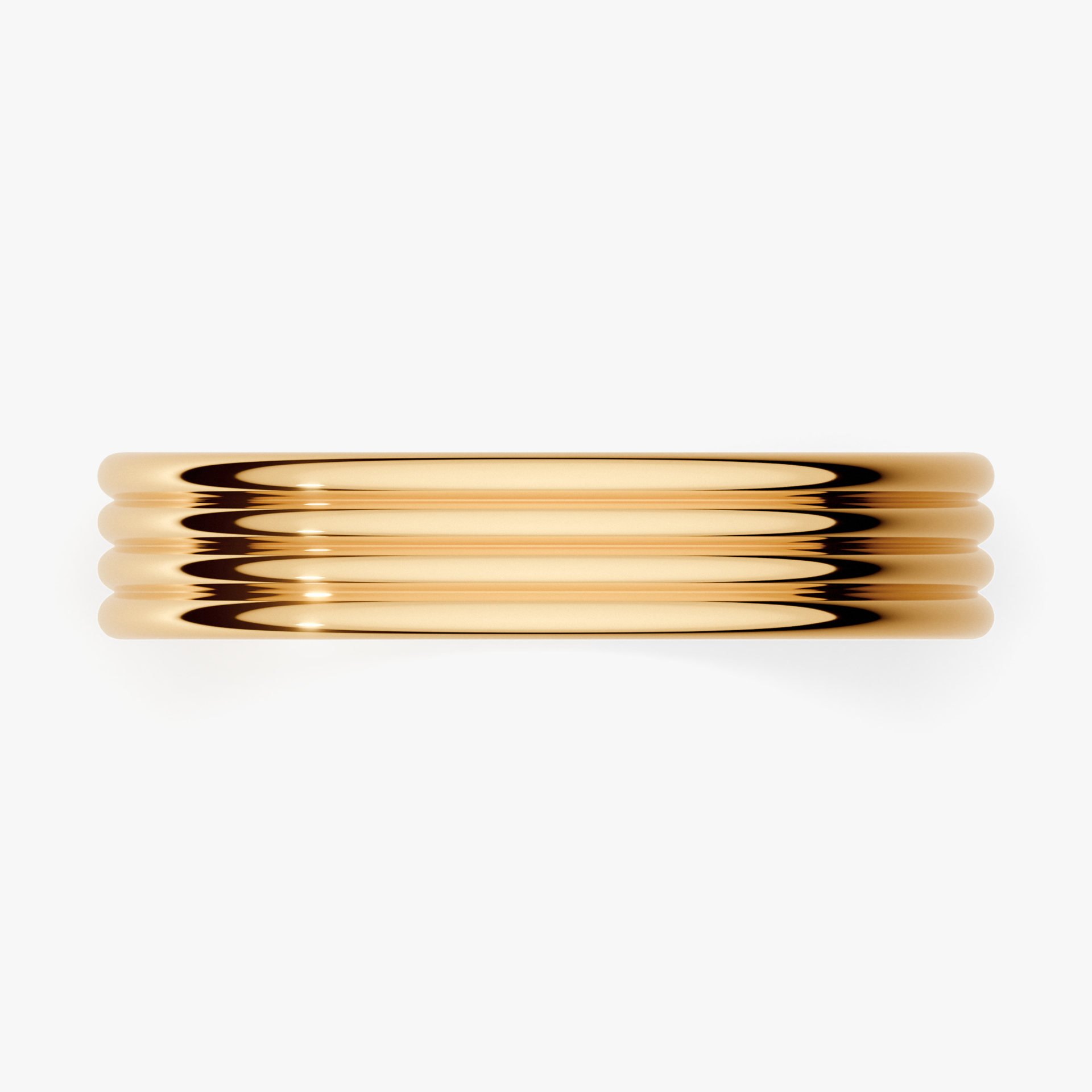 Obrączka ślubna Modern 3 z żółtego złota 4mm