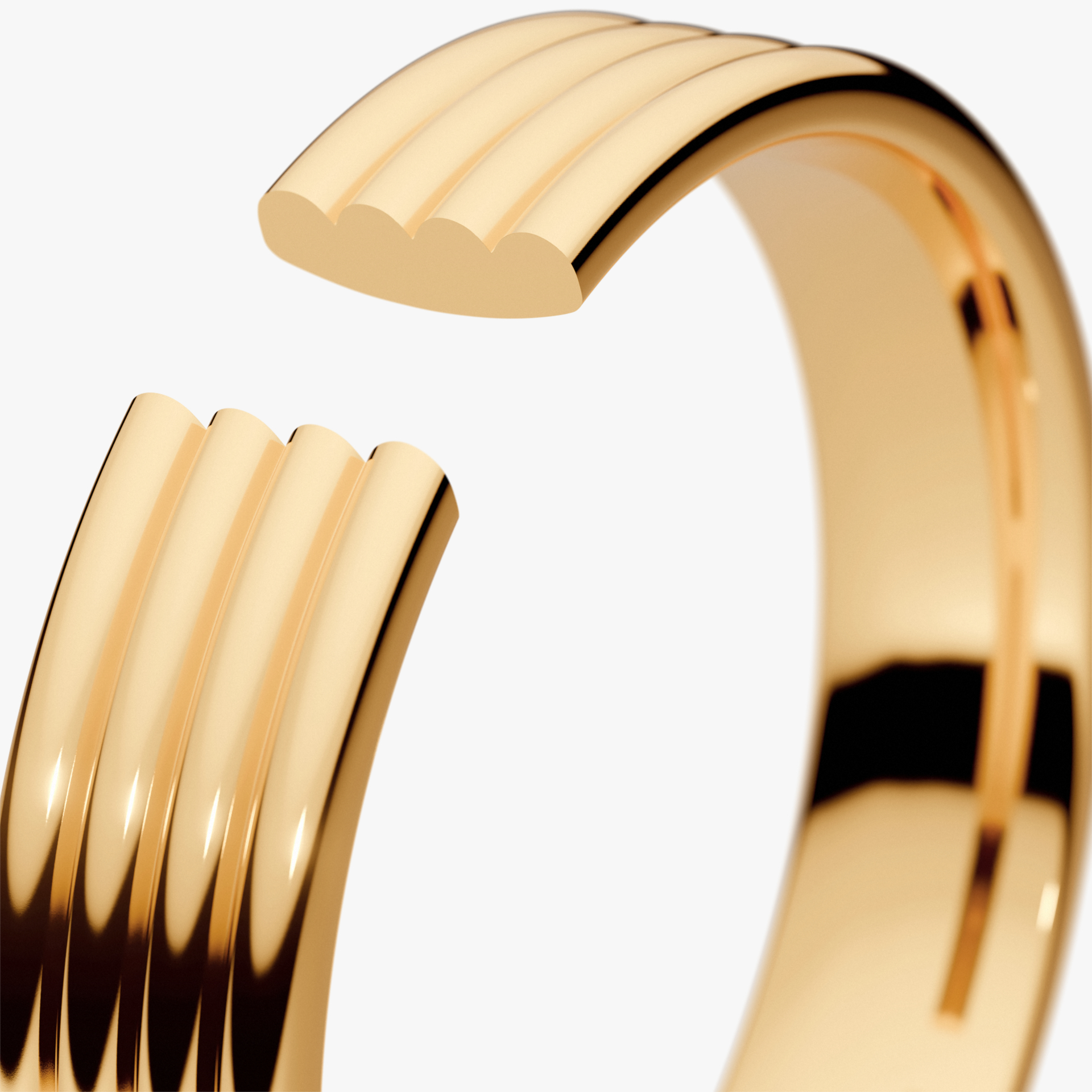 Obrączka ślubna Modern 3 z żółtego złota 4mm