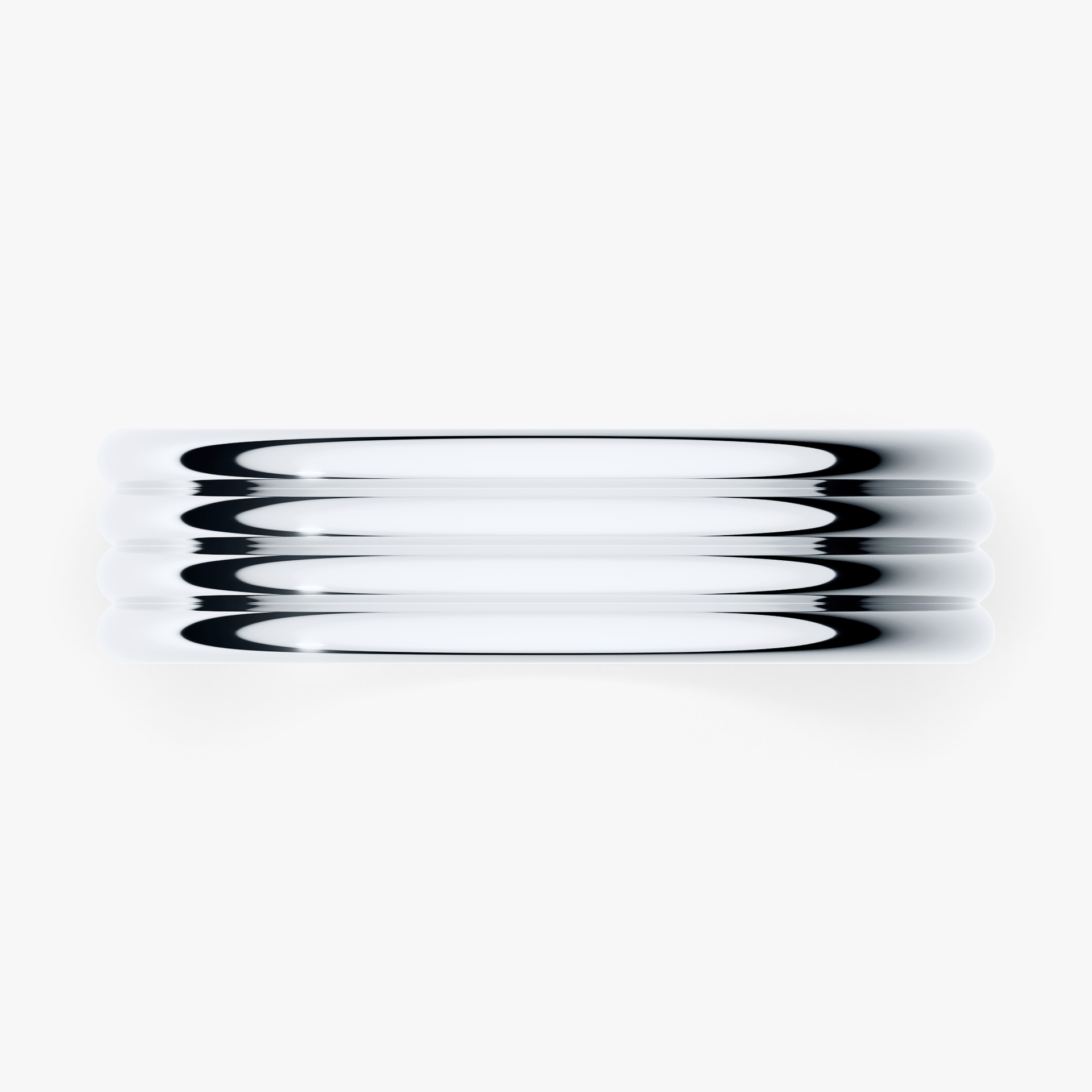 Obrączka ślubna Modern 3 z białego złota 5mm
