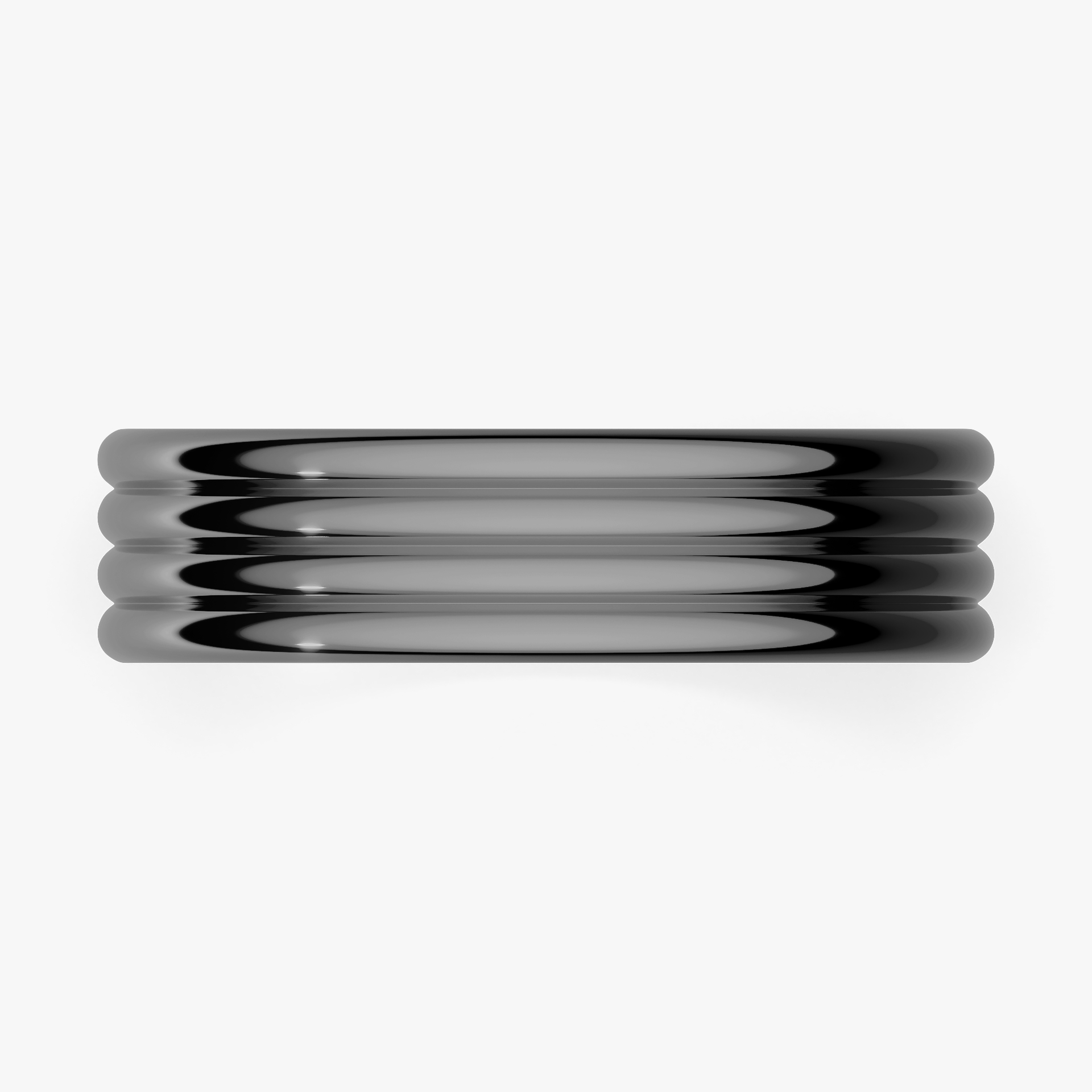 Obrączka ślubna Modern 3 z czarnego złota 5mm