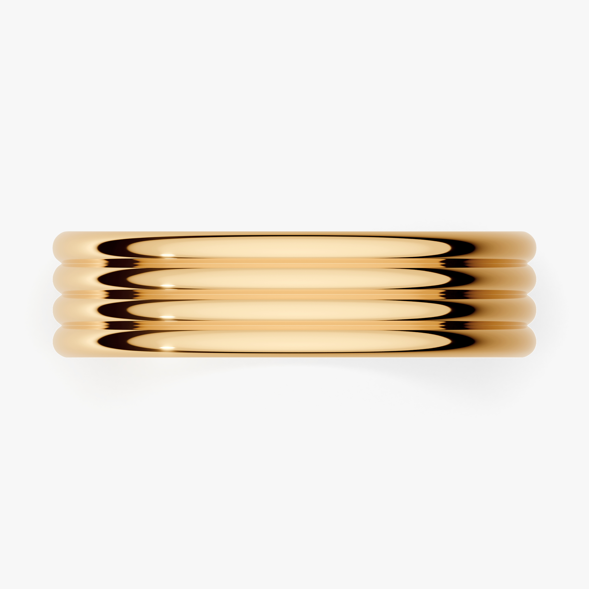 Obrączka ślubna Modern 3 z żółtego złota 5mm