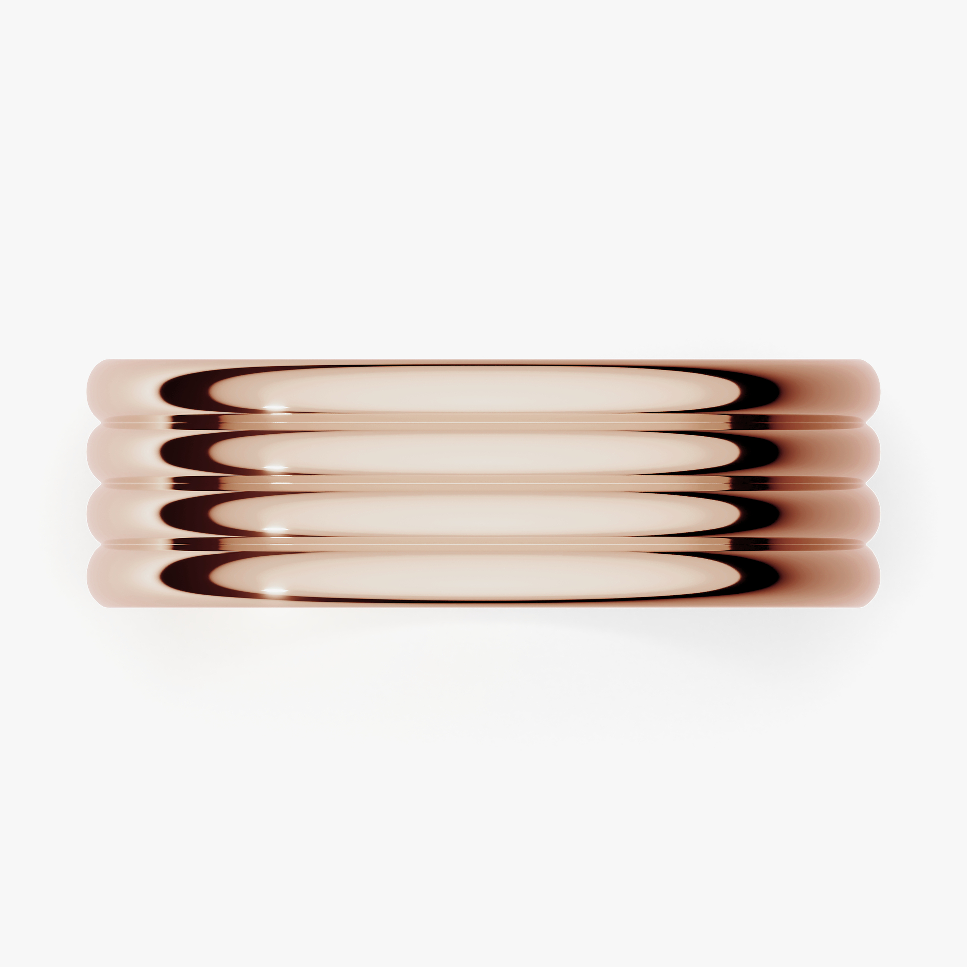Obrączka ślubna Modern 3 z różowego złota 6mm