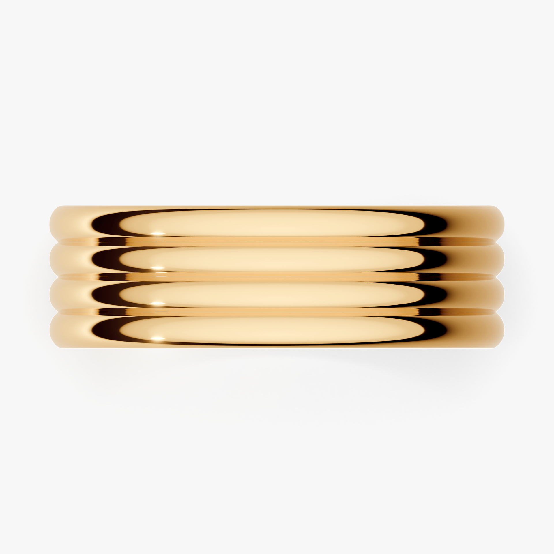 Obrączka ślubna Modern 3 z żółtego złota 6mm