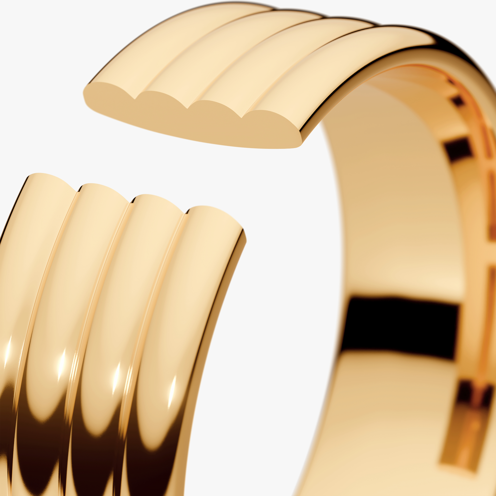 Obrączka ślubna Modern 3 z żółtego złota 6mm
