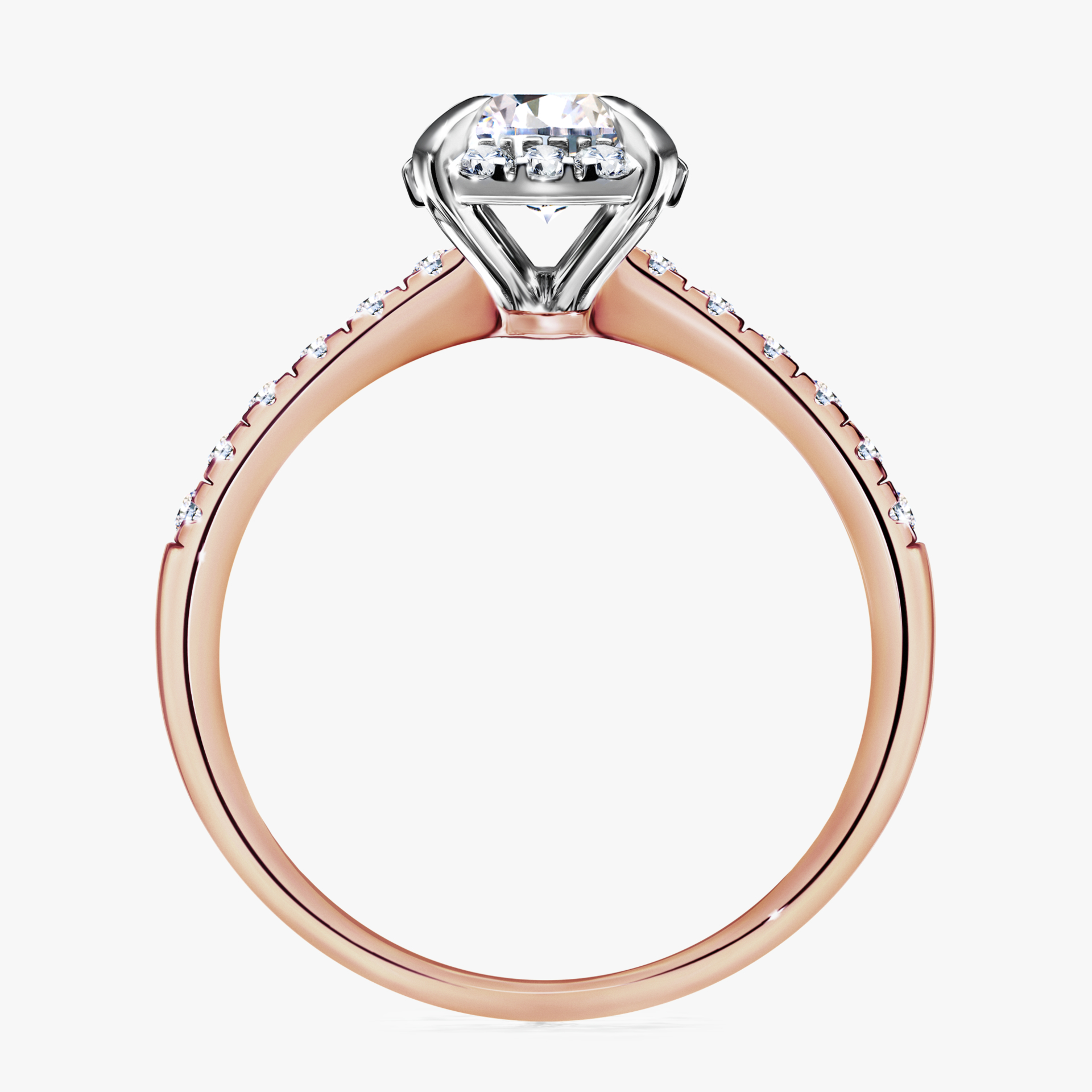 Pierścionek zaręczynowy My Princess z różowego złota z diamentem naturalnym 1,18ct