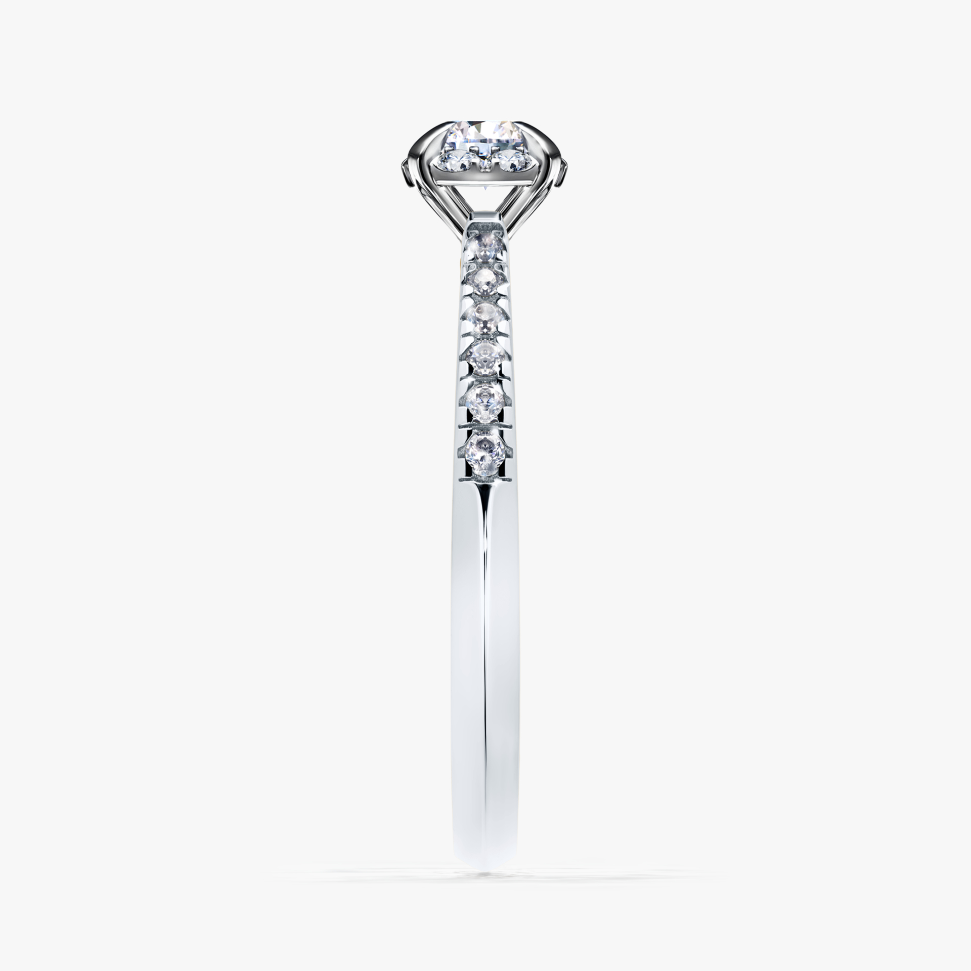 Pierścionek zaręczynowy My Princess z białego złota z diamentem laboratoryjnym 0,28ct