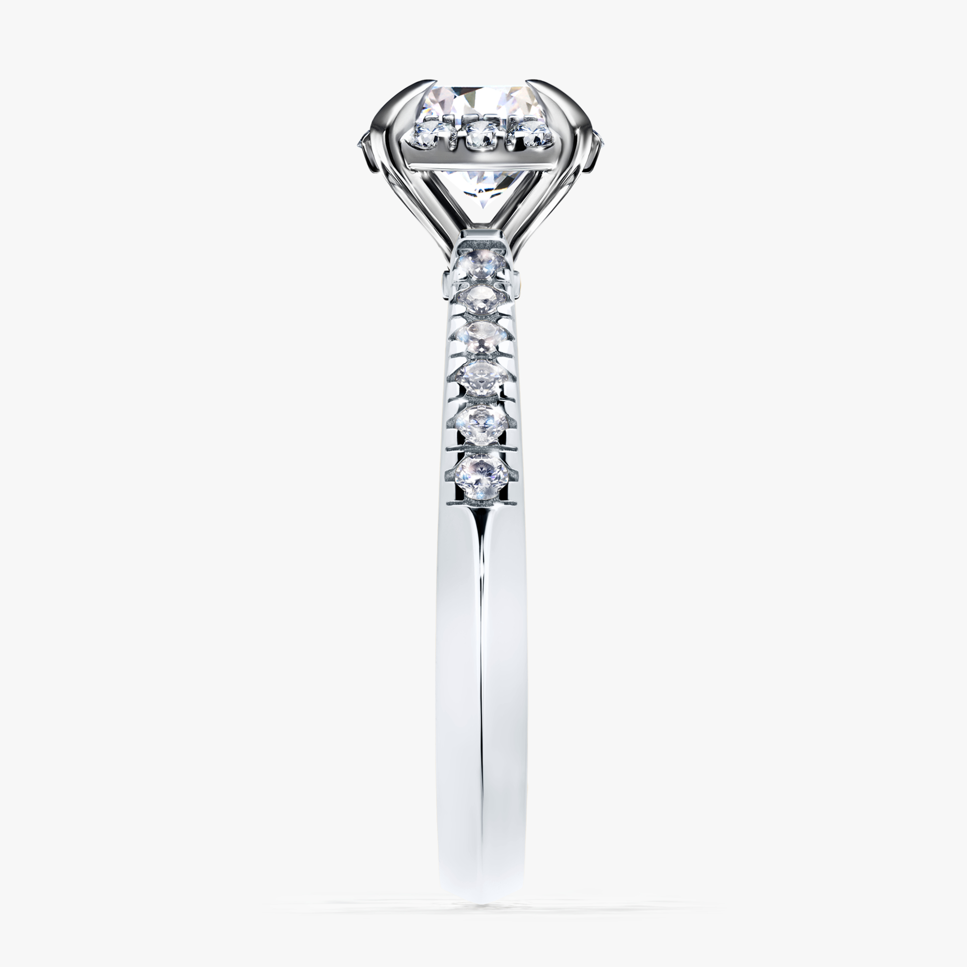 Pierścionek zaręczynowy My Princess z białego złota z diamentem laboratoryjnym 1,18ct
