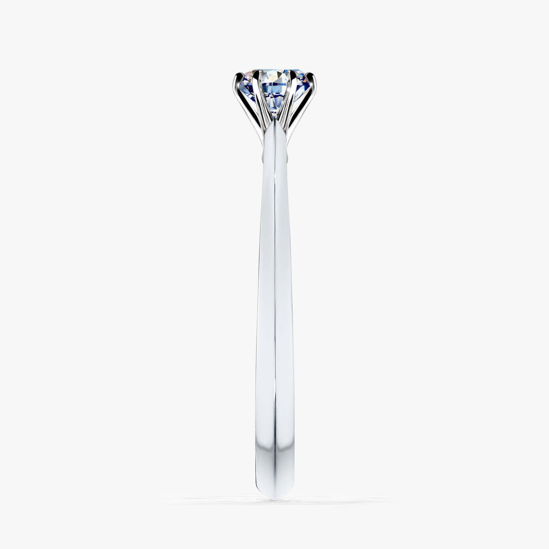 Pierścionek zaręczynowy My Queen z białego złota z diamentem naturalnym 0,25ct