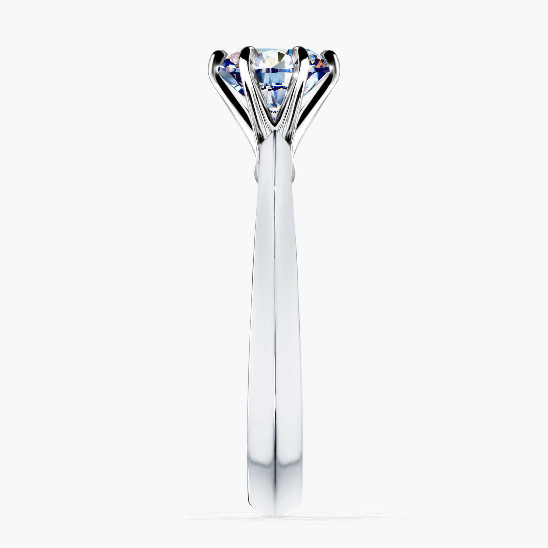Pierścionek zaręczynowy My Queen z białego złota z diamentem laboratoryjnym 1,00ct