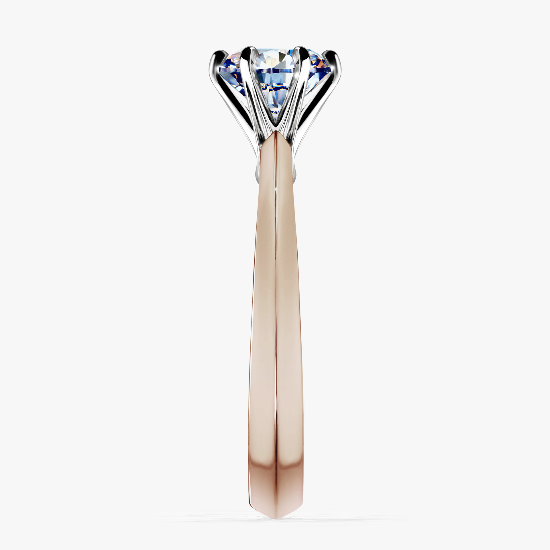 Pierścionek zaręczynowy My Queen z różowego złota z diamentem laboratoryjnym 1,00ct