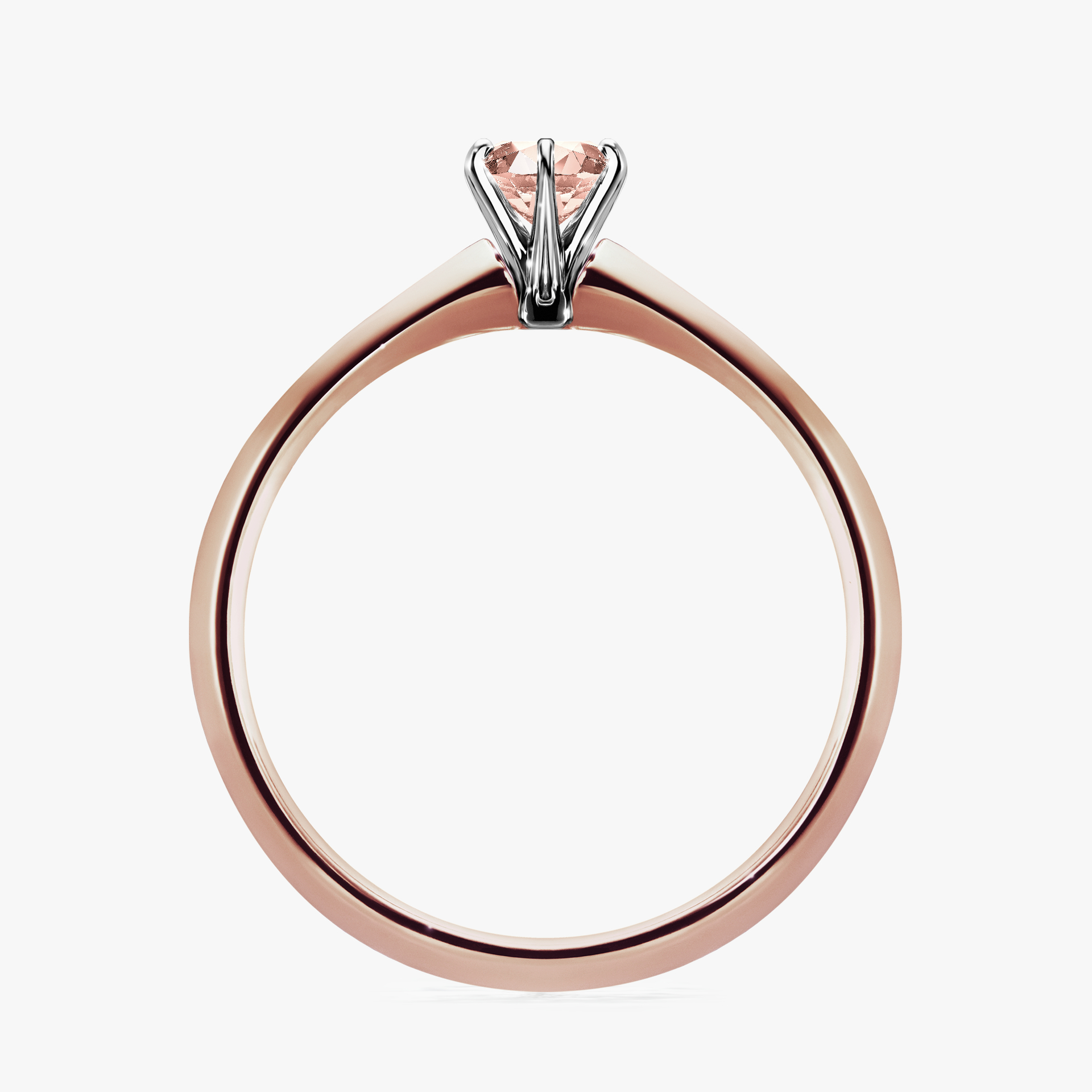 Pierścionek zaręczynowy My Queen z różowego złota z morganitem 0,25ct
