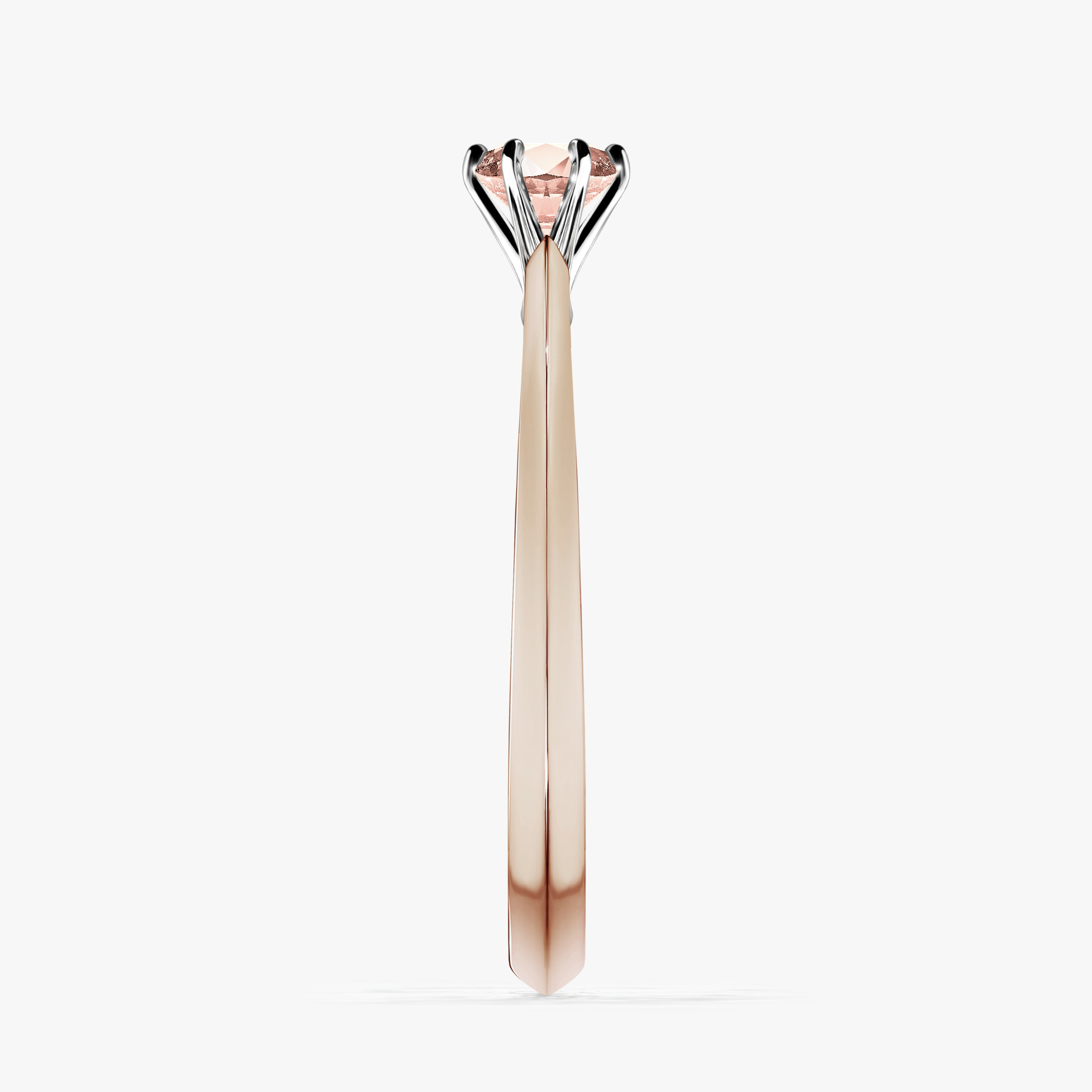 Pierścionek zaręczynowy My Queen z różowego złota z morganitem 0,25ct