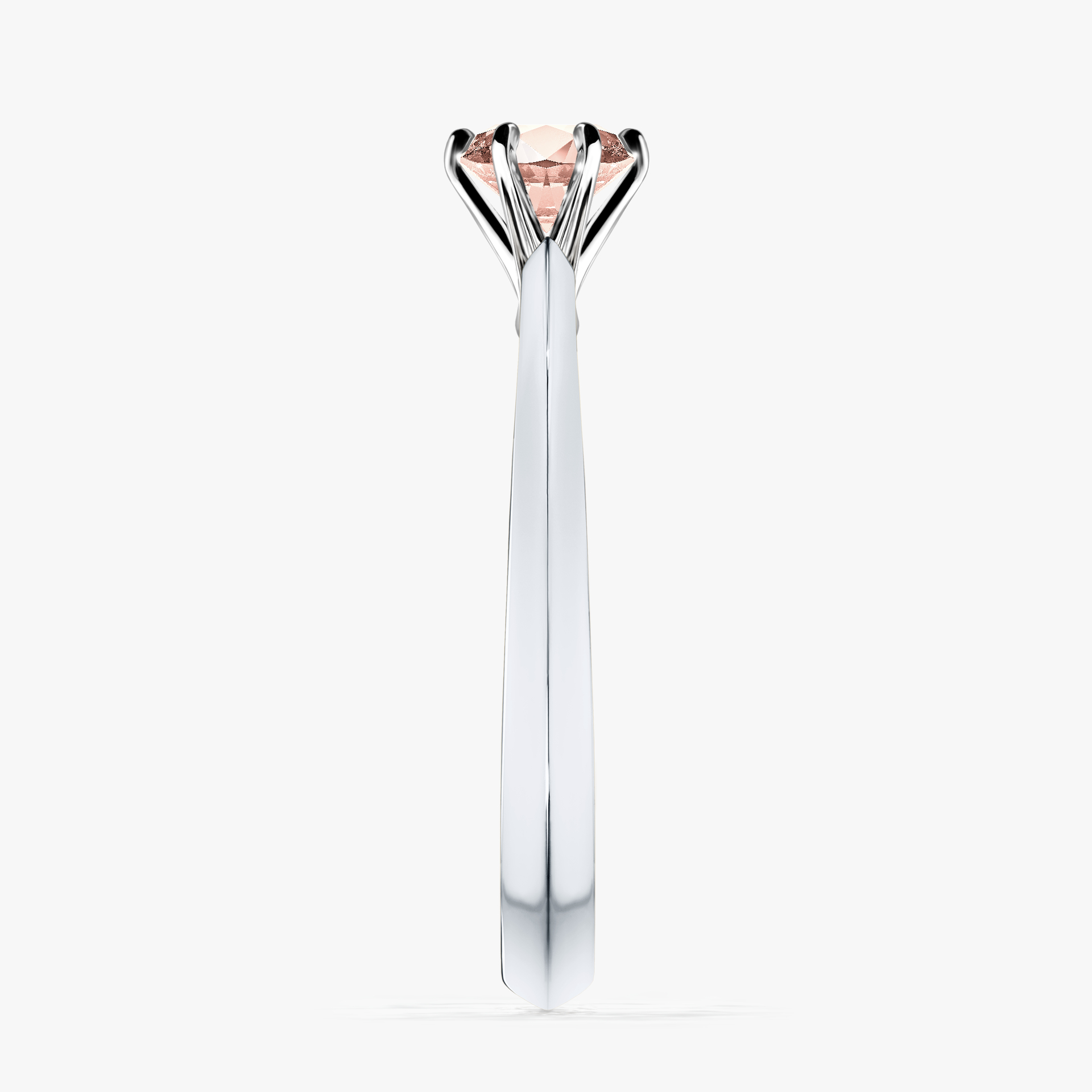Pierścionek zaręczynowy My Queen z białego złota z morganitem 0,50ct