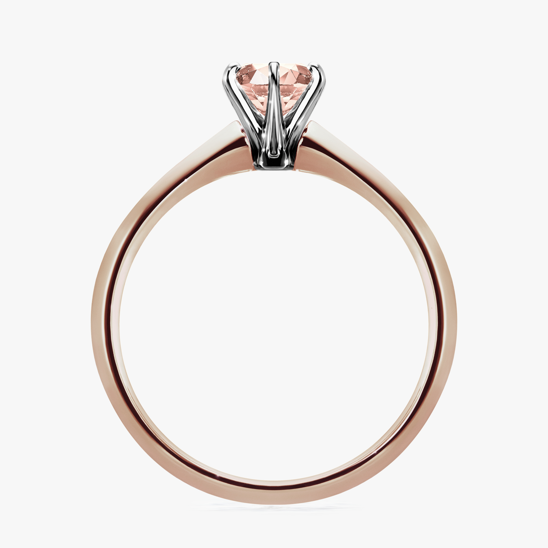 Pierścionek zaręczynowy My Queen z różowego złota z morganitem 0,50ct