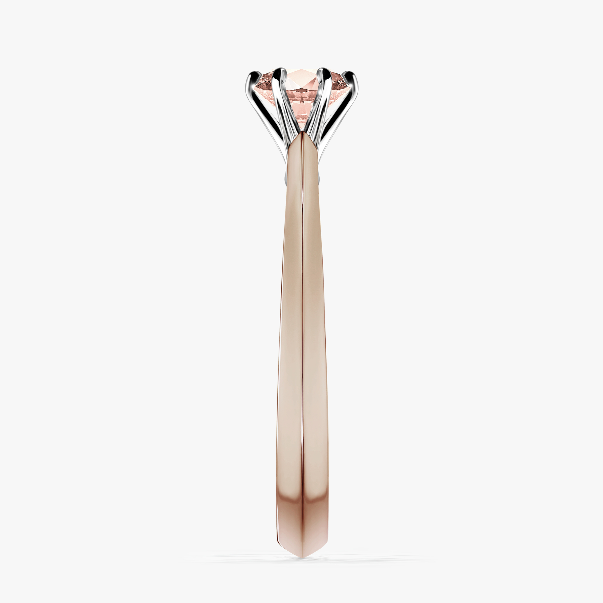 Pierścionek zaręczynowy My Queen z różowego złota z morganitem 0,50ct