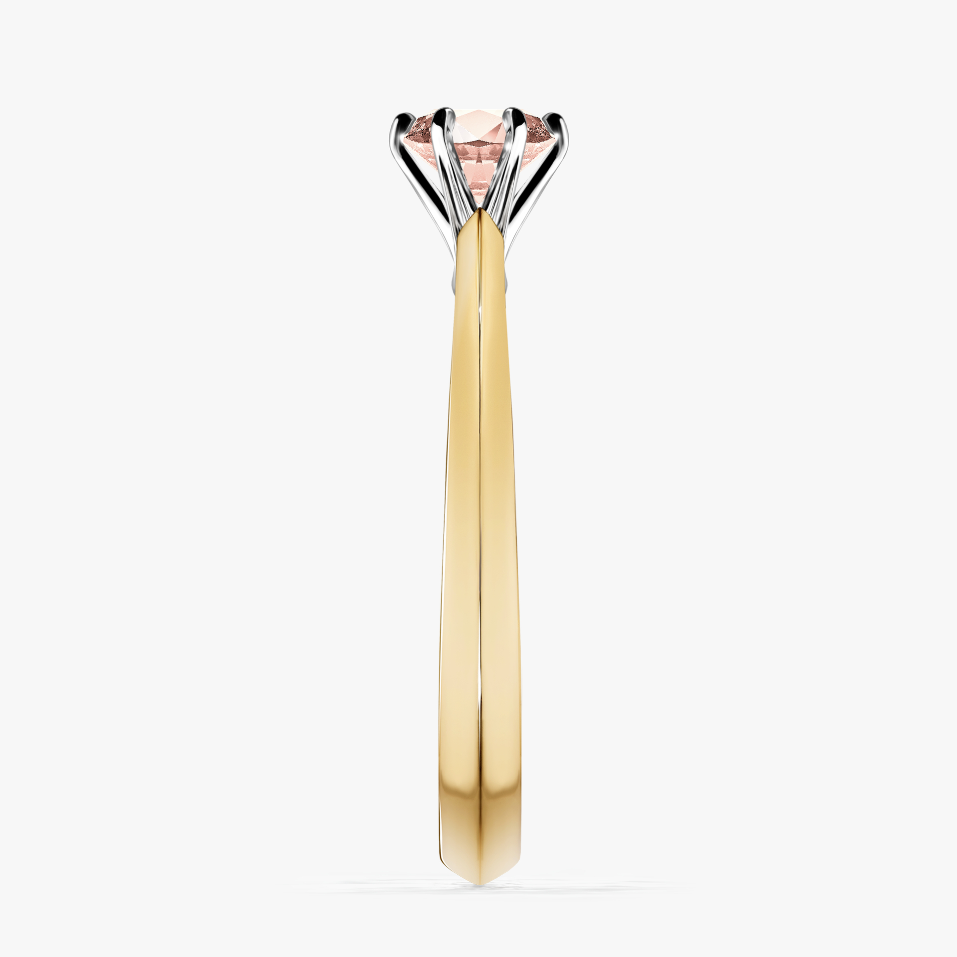 Pierścionek zaręczynowy My Queen z żółtego złota z morganitem 0,50ct