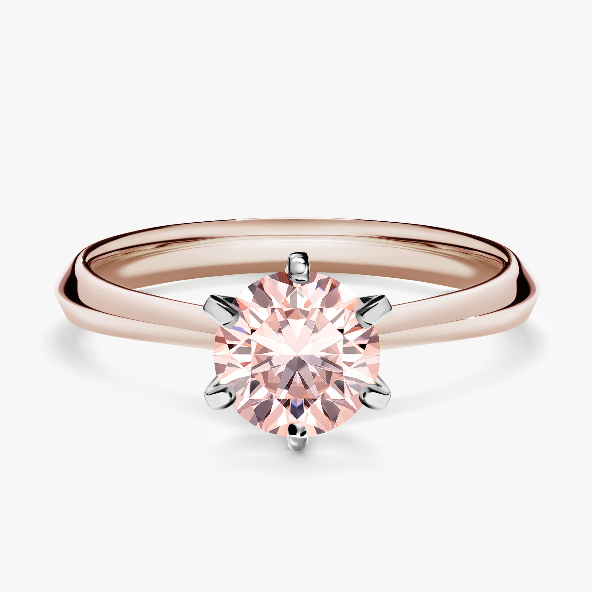 Pierścionek zaręczynowy My Queen z różowego złota z morganitem 1,00ct