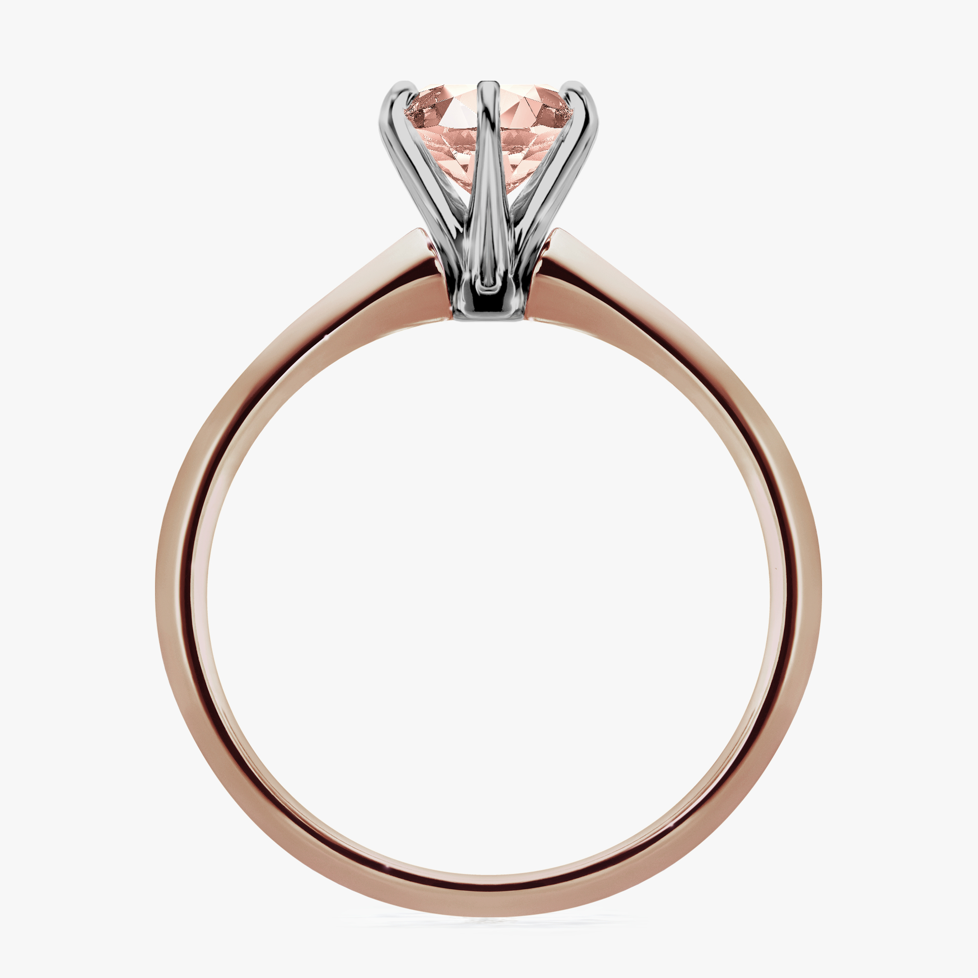 Pierścionek zaręczynowy My Queen z różowego złota z morganitem 1,00ct