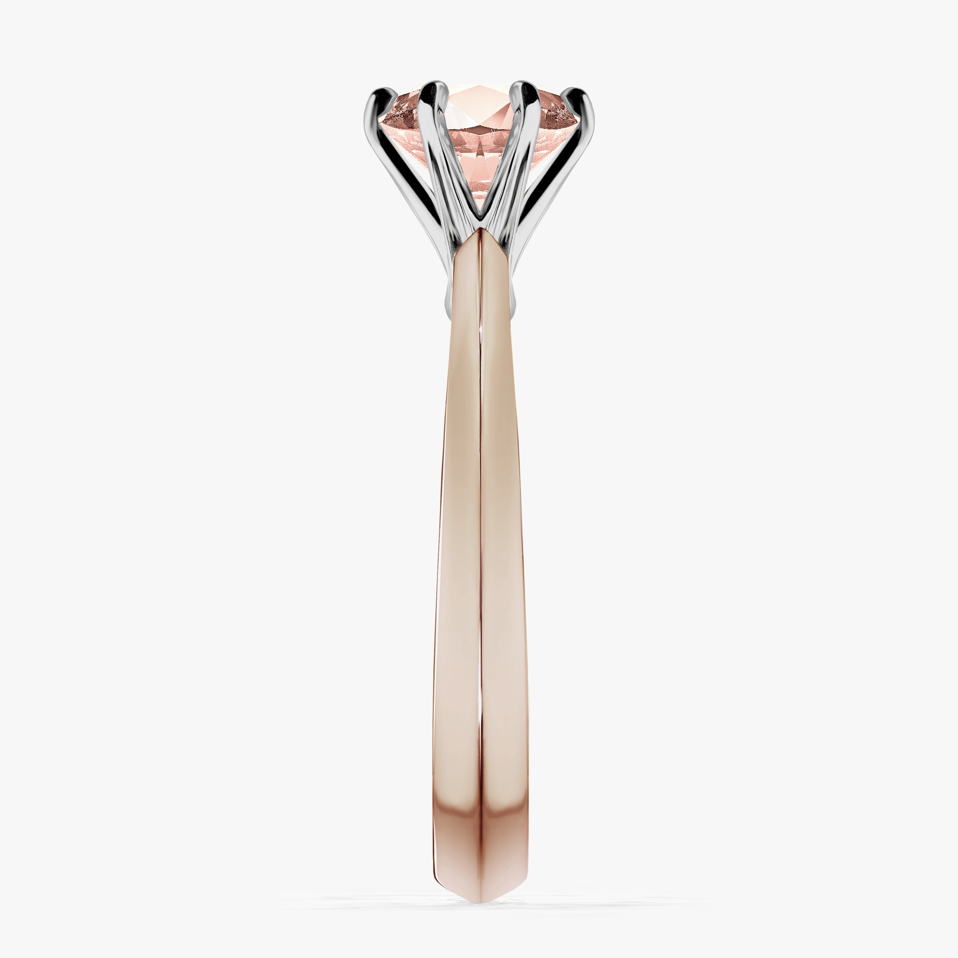 Pierścionek zaręczynowy My Queen z różowego złota z morganitem 1,00ct