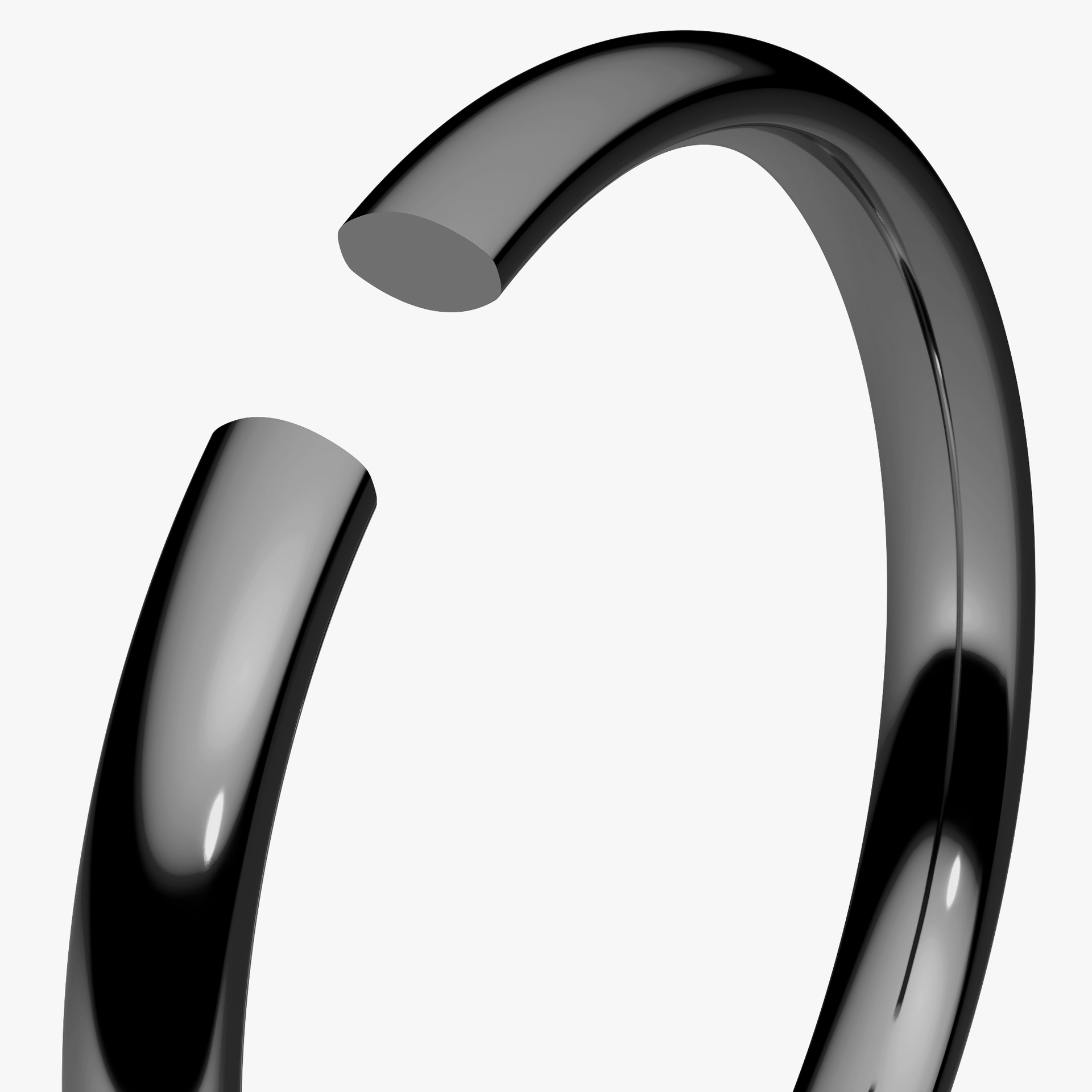 Obrączka ślubna Regular z czarnego złota 2mm