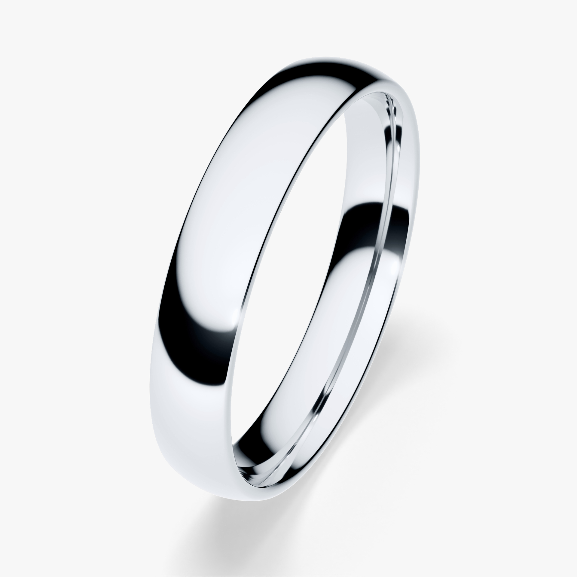 Obrączka ślubna Regular z białego złota 3,5mm