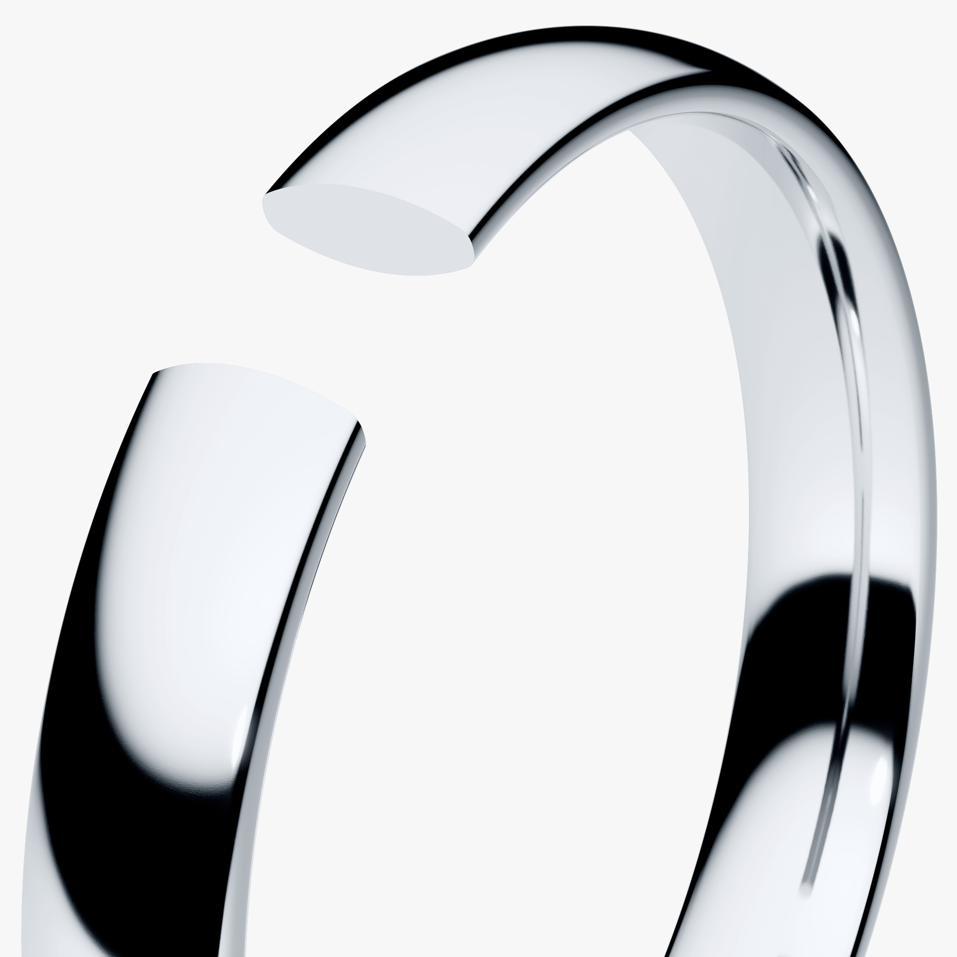 Obrączka ślubna Regular z białego złota 3mm