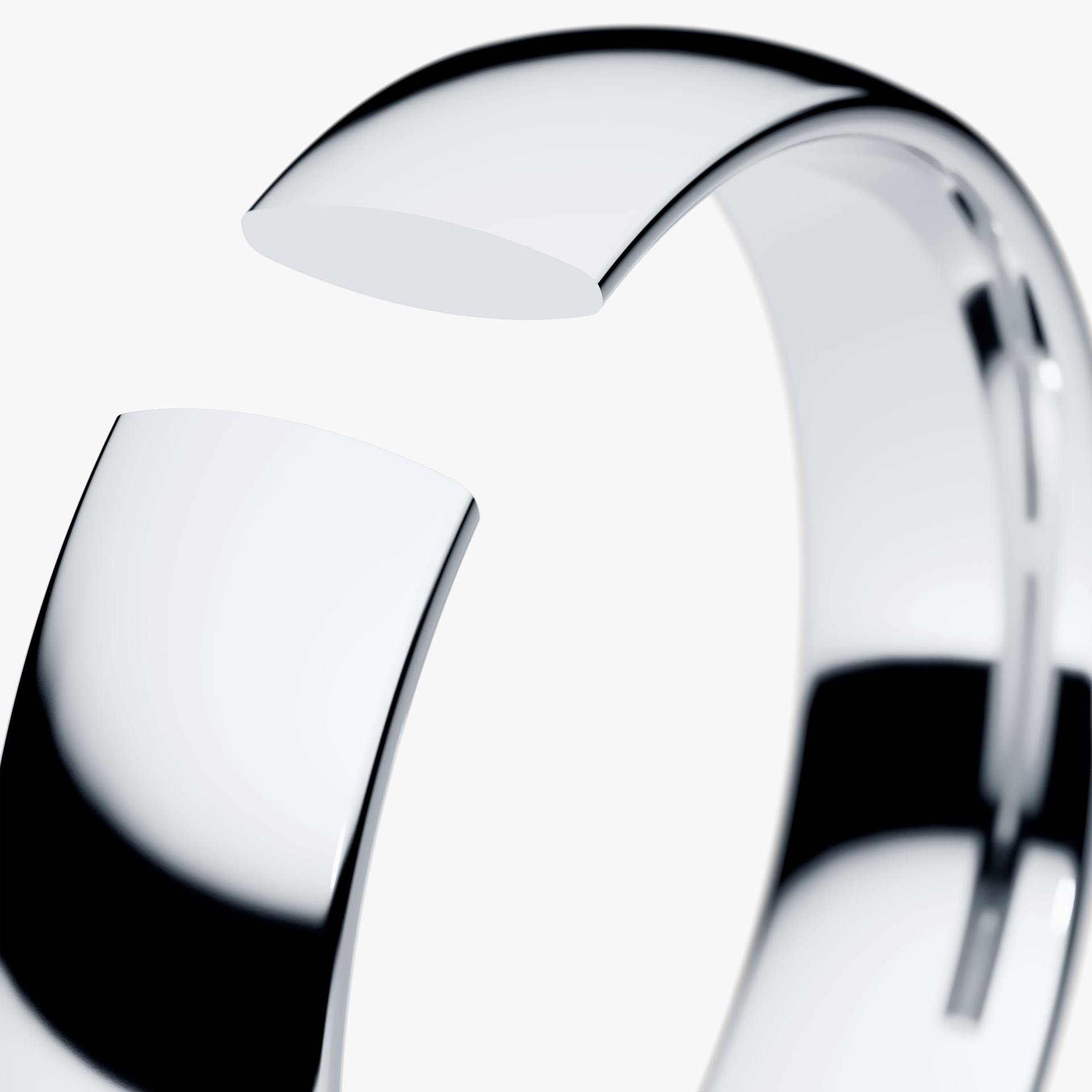 Obrączka ślubna Regular z białego złota 4,5mm