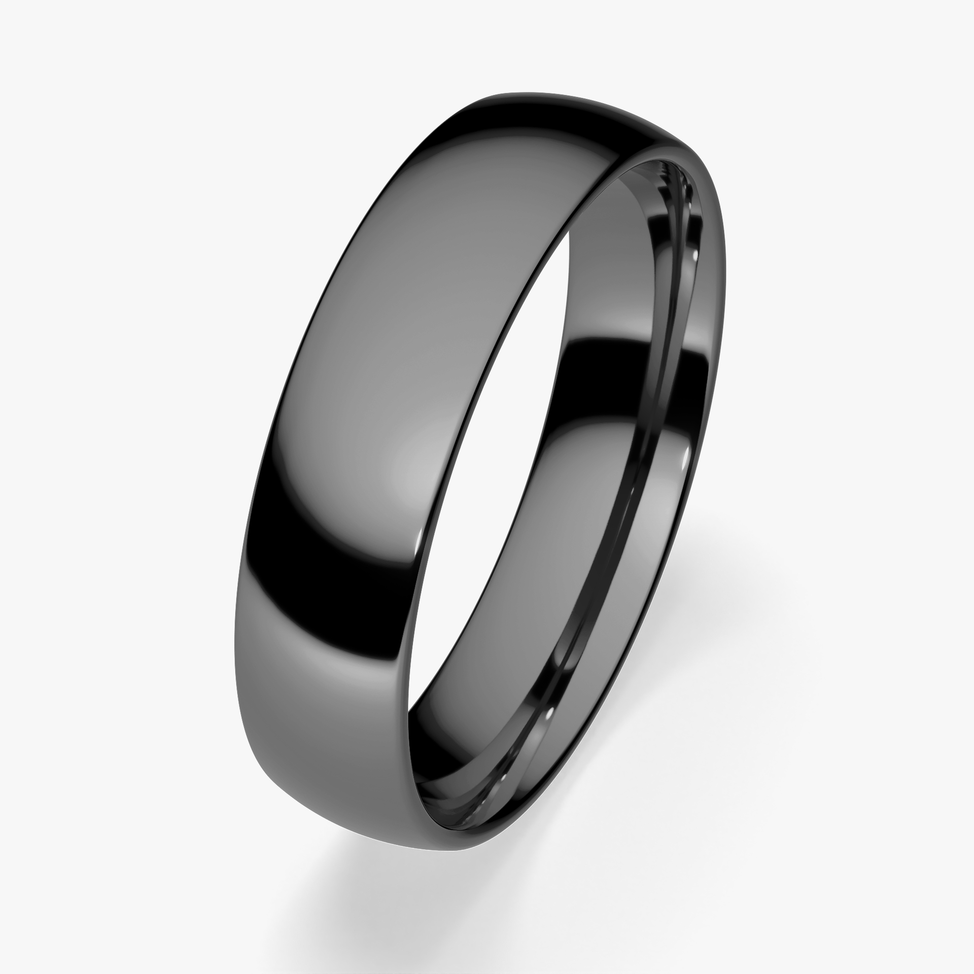 Obrączka ślubna Regular z czarnego złota 4,5mm