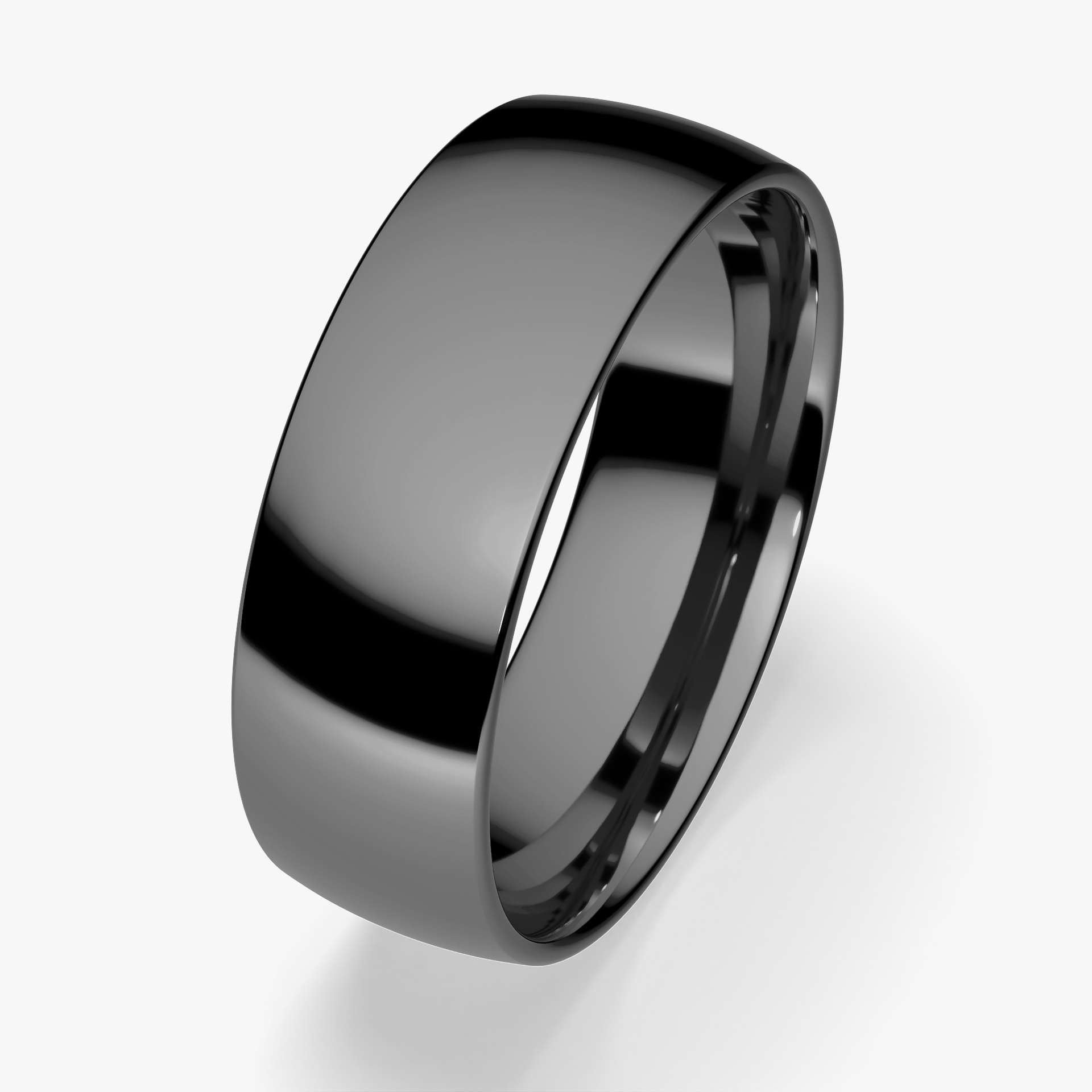 Obrączka ślubna Regular z czarnego złota 6mm