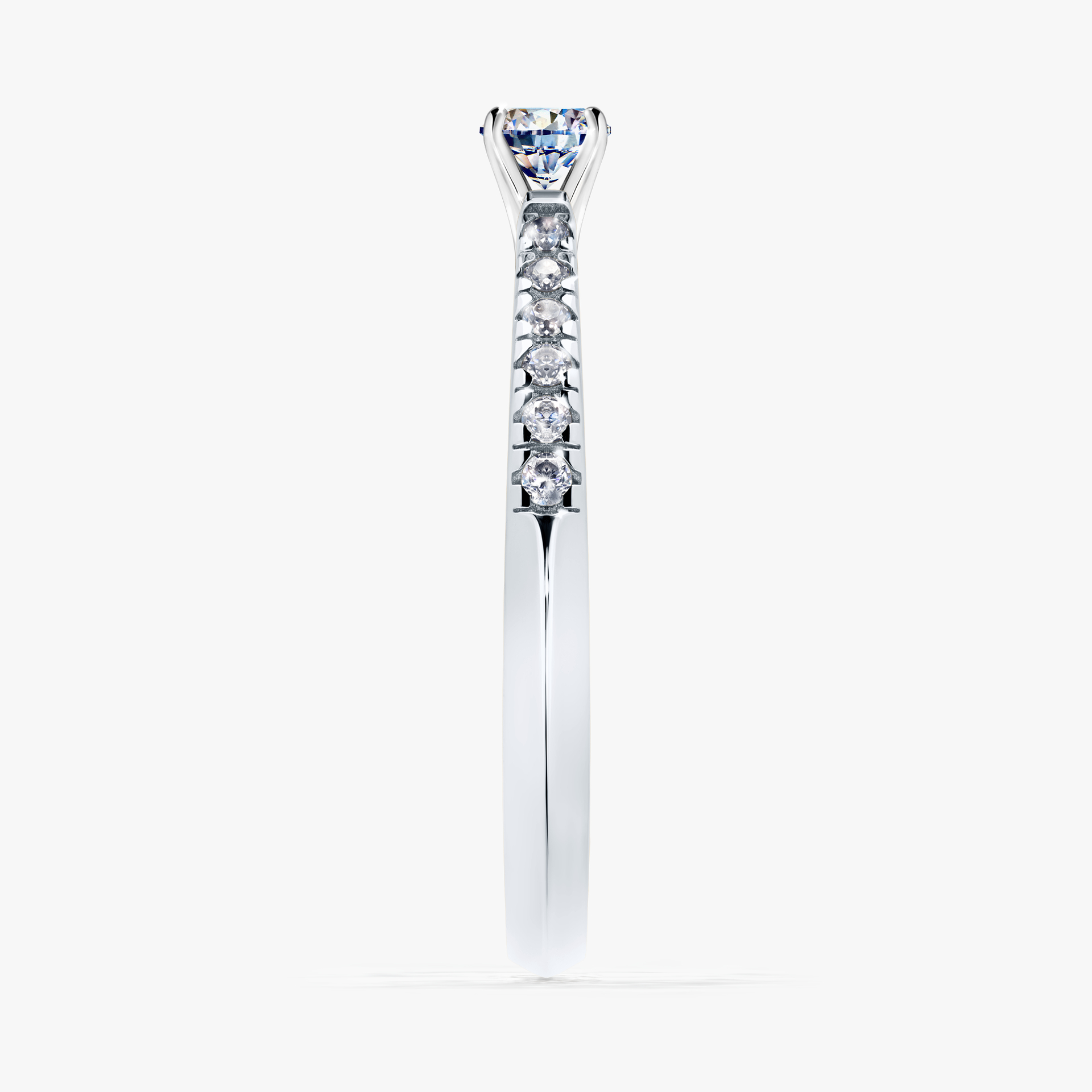 Pierścionek zaręczynowy My Sunshine z białego złota z diamentem naturalnym 0,24ct