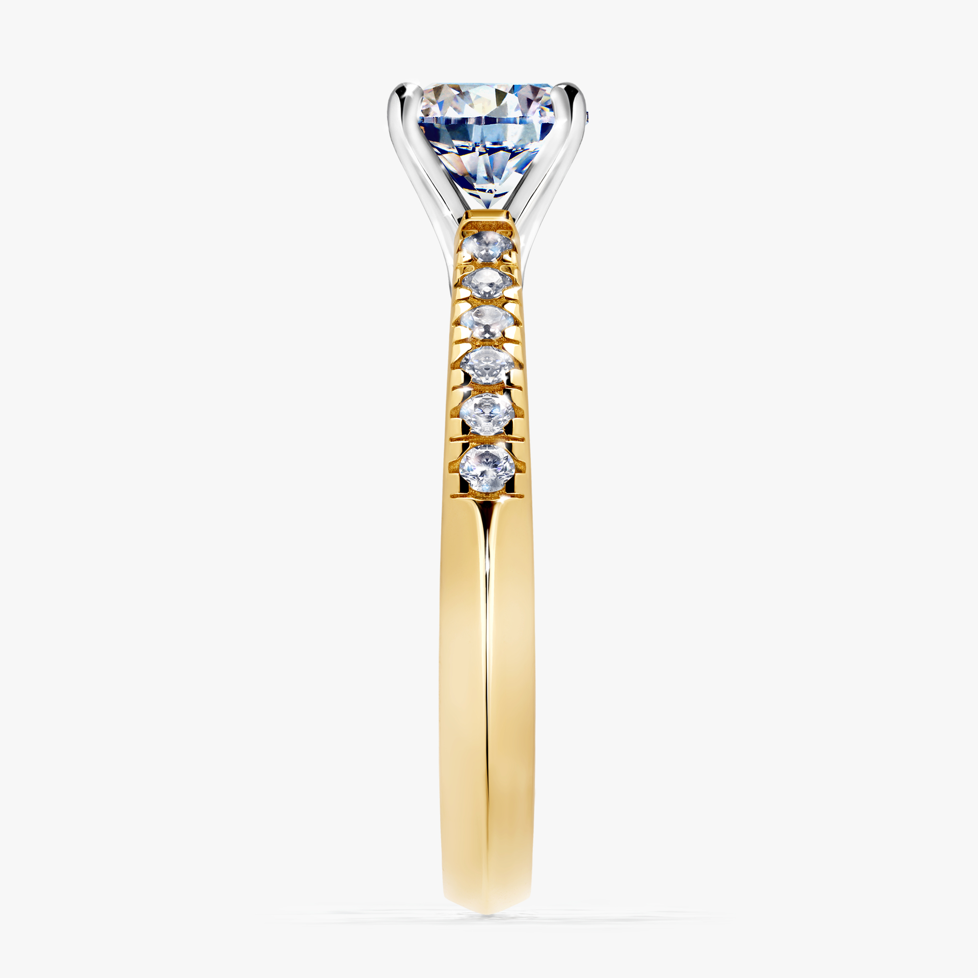 Pierścionek zaręczynowy My Sunshine z żółtego złota z diamentem naturalnym 1,00ct