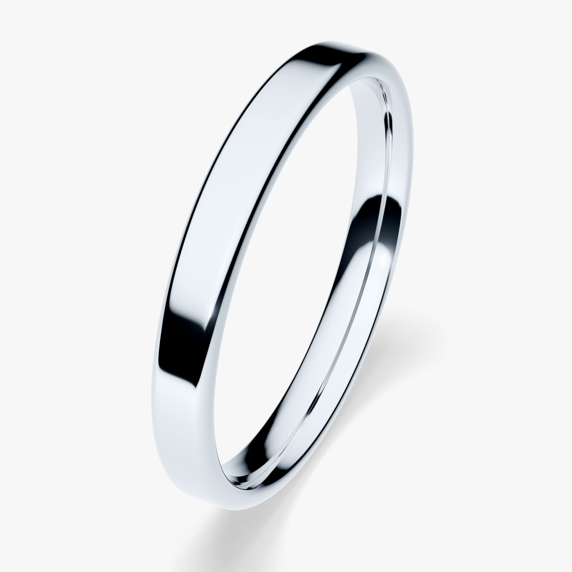 Obrączka ślubna Urban z białego złota 2,5mm